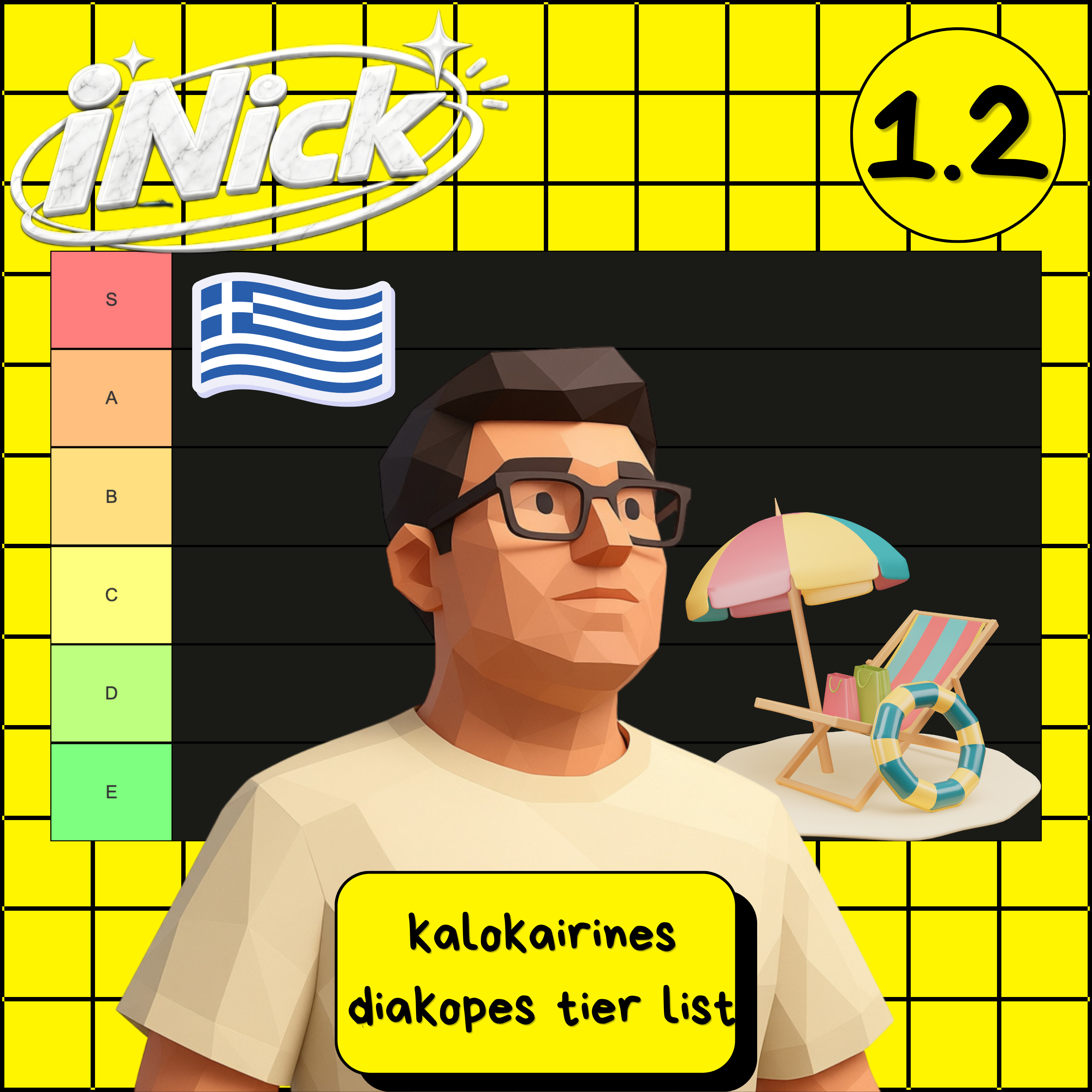 iNick 1.2 | kalokairines diakopes tier list episode artwork