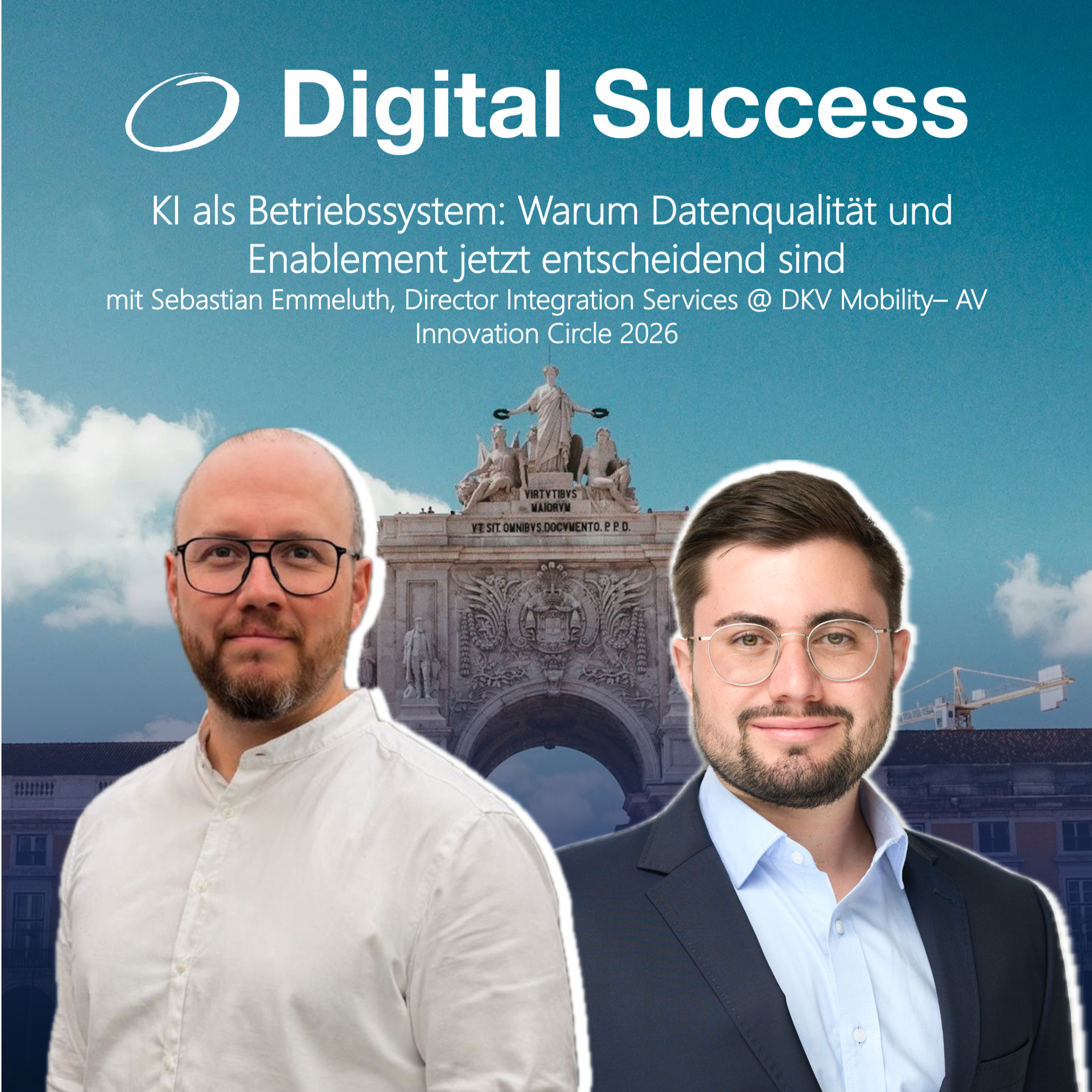#88 KI als Betriebssystem | Warum Datenqualität und Enablement jetzt entscheidend sind mit Sebastian Emmeluth, Director Integration Services @ DKV Mobility– AV Innovation Circle 2026 episode artwork