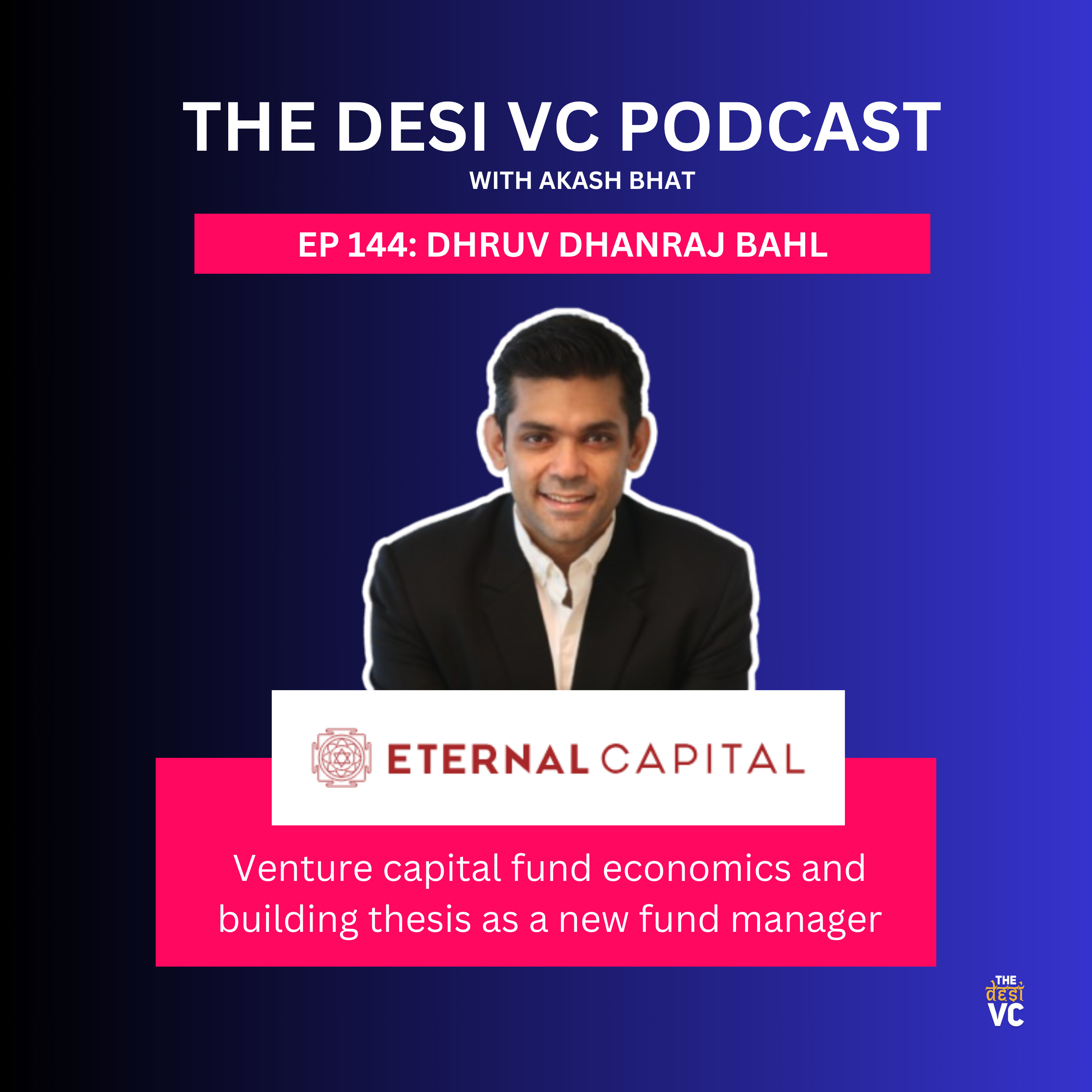 E144: Dhruv Dhanraj Bahl (Founder & Managing Partner, Eternal Capital)