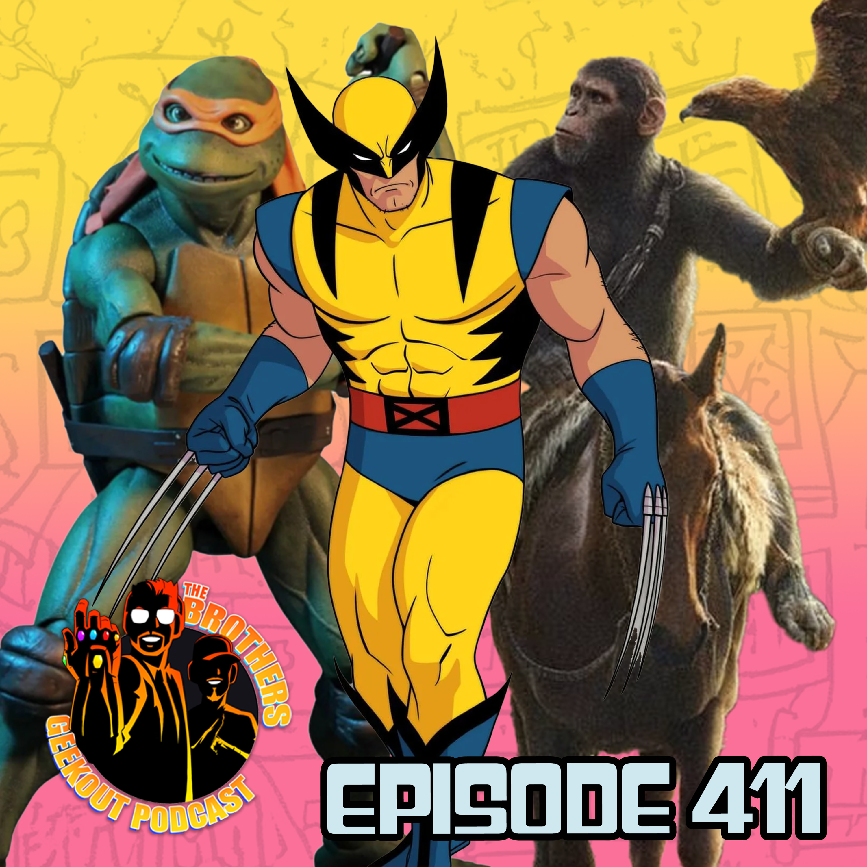 Episode 411 l X-Men 97 l Marvel News l TMNT 2 1991 Review episode artwork