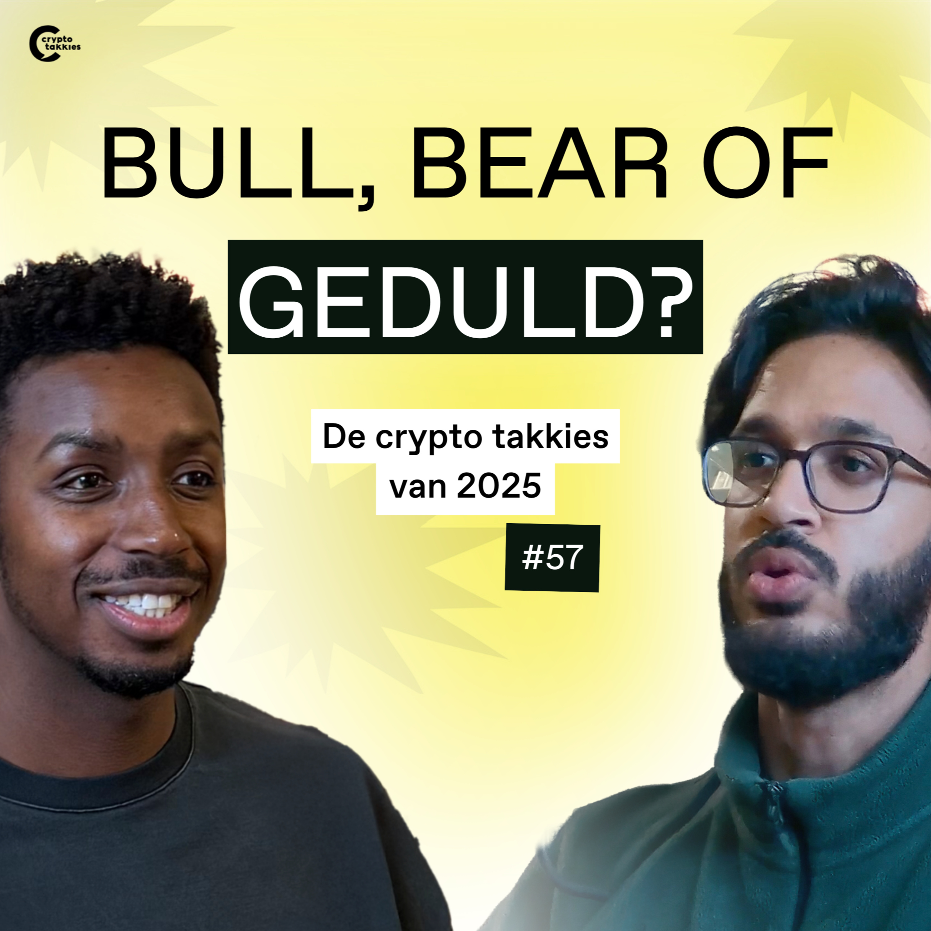 #57 Bull, bear of geduld? | “Dé Crypto takkies van 2025” episode artwork