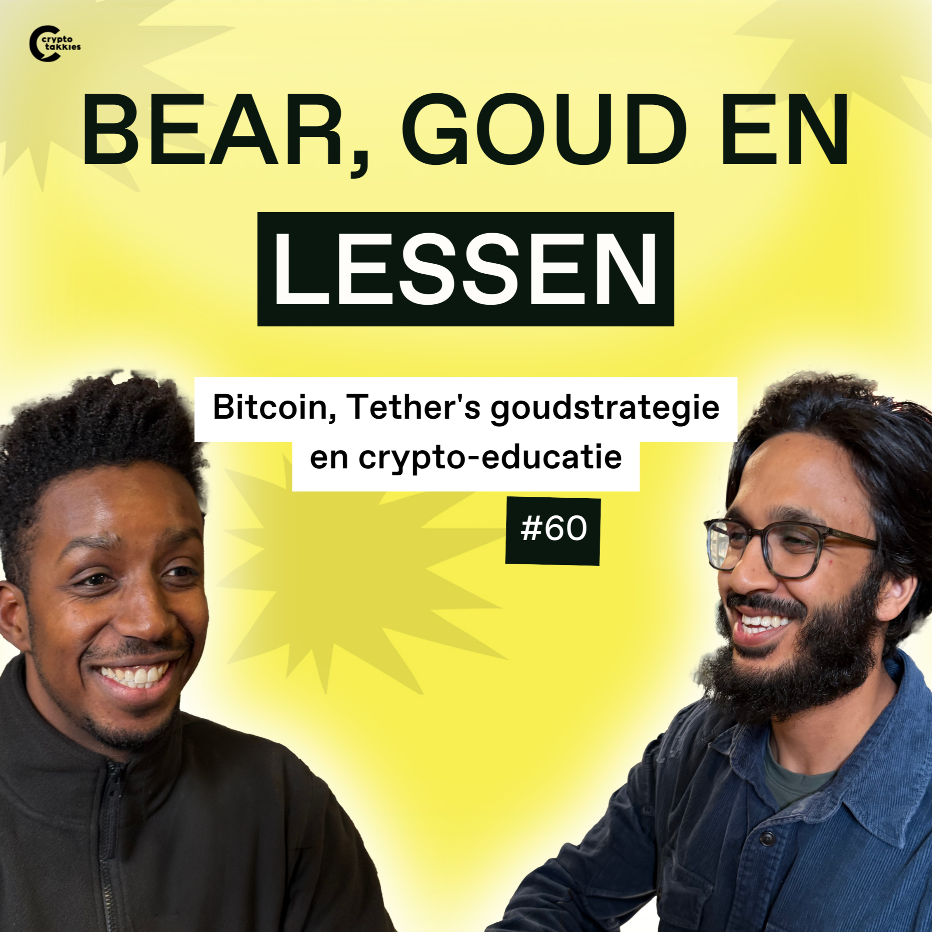 #60 Bear, goud en lessen | "Bitcoin, Tether's goudstrategie en crypto-educatie” episode artwork