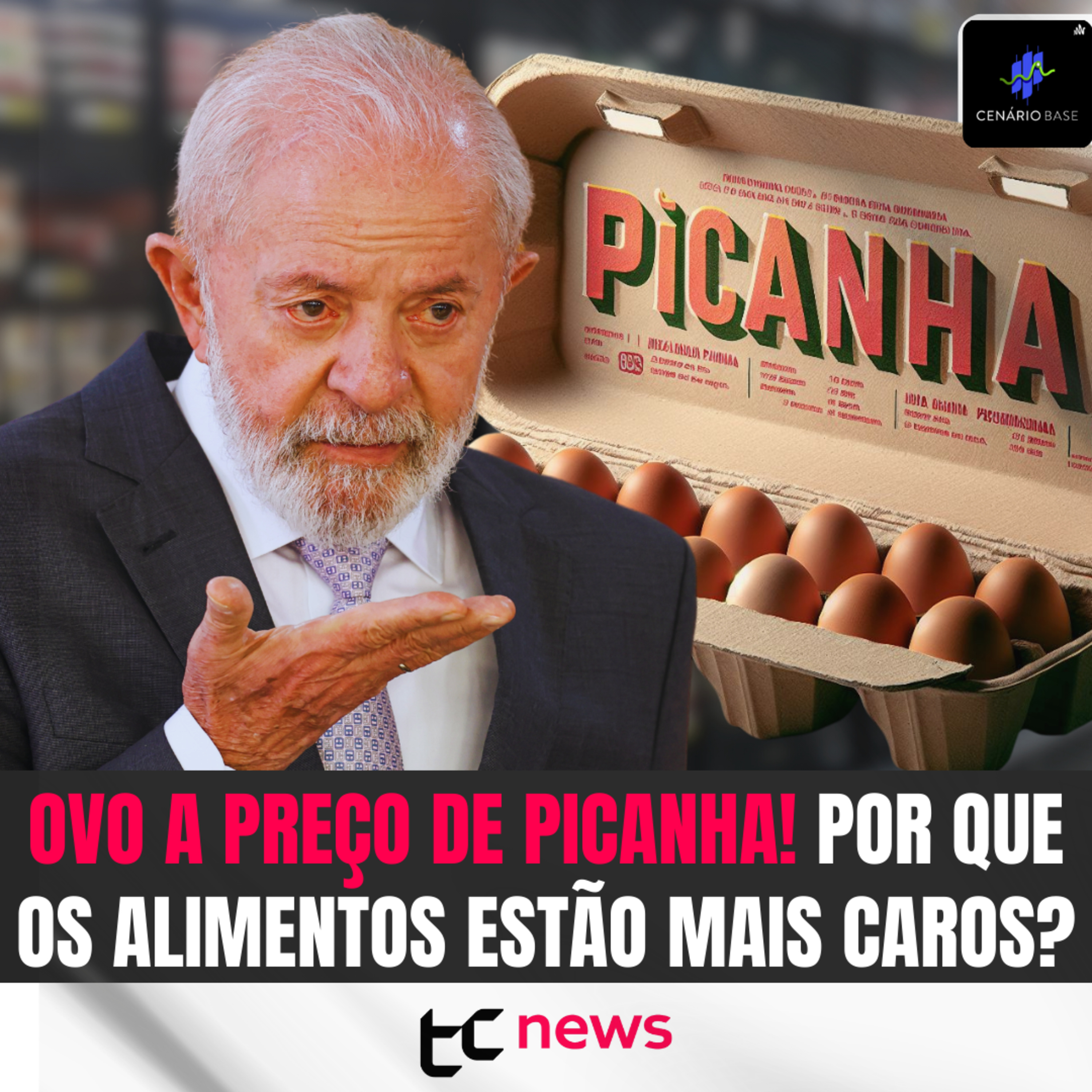 Ovo a preço de picanha: Por que os alimentos estão mais caros? - CENÁRIO BASE #45 episode artwork