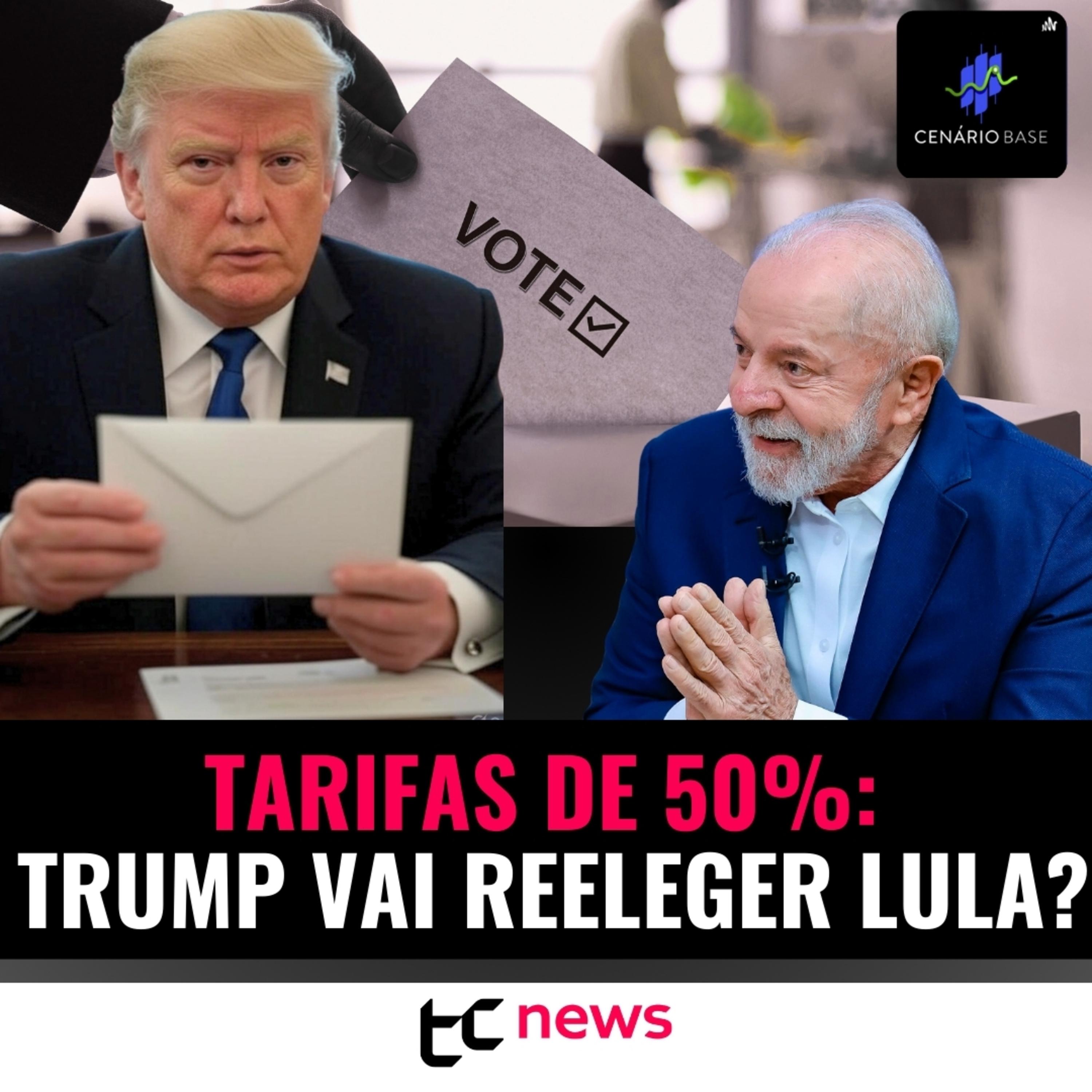 50%: Como Trump pode ajudar a reeleger Lula? - CENÁRIO BASE #52 episode artwork