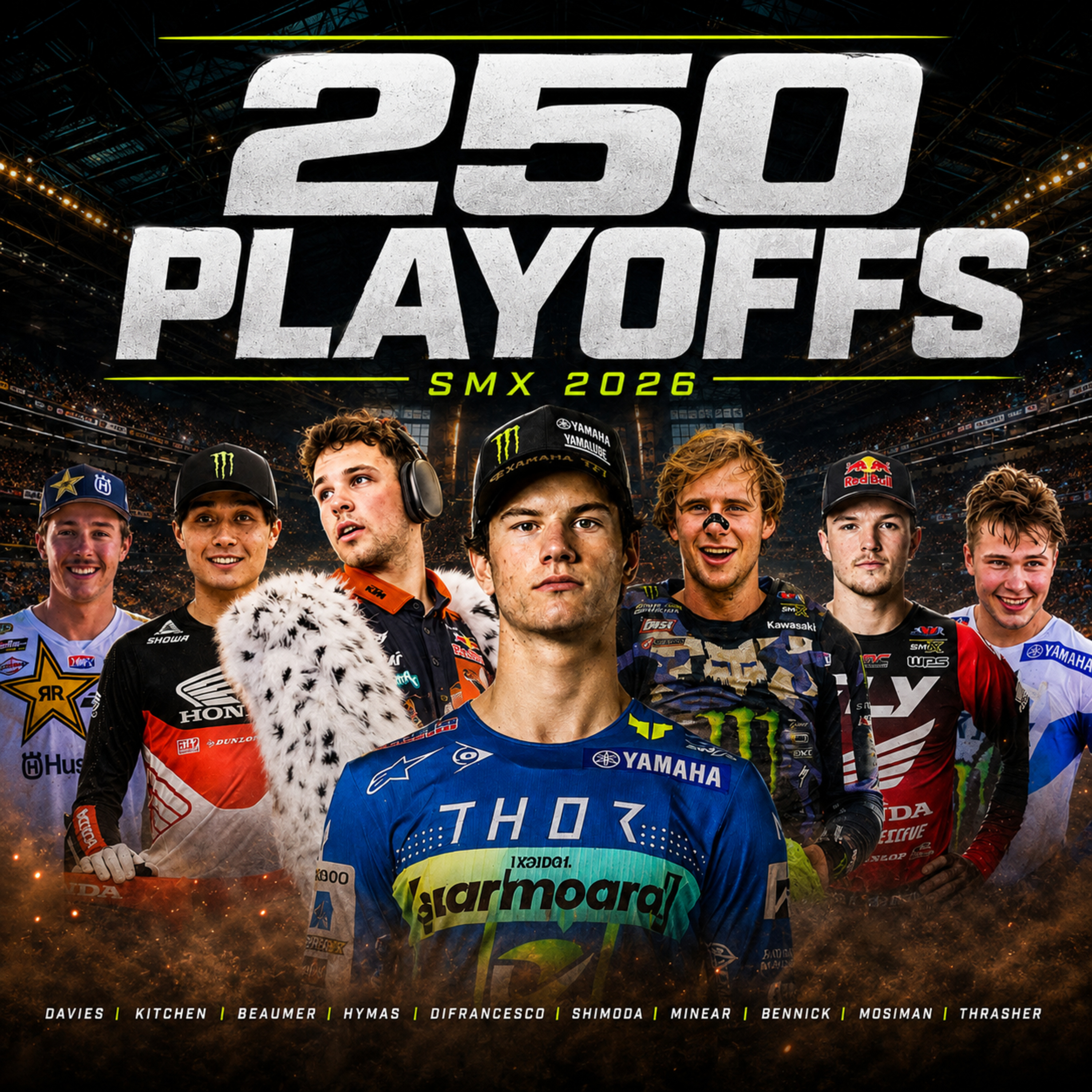 2026 250 SMX Playoff Preview Show! w Adam Cianciarulo, Jeff Emig, Rick Johnson, and David Pingree episode artwork