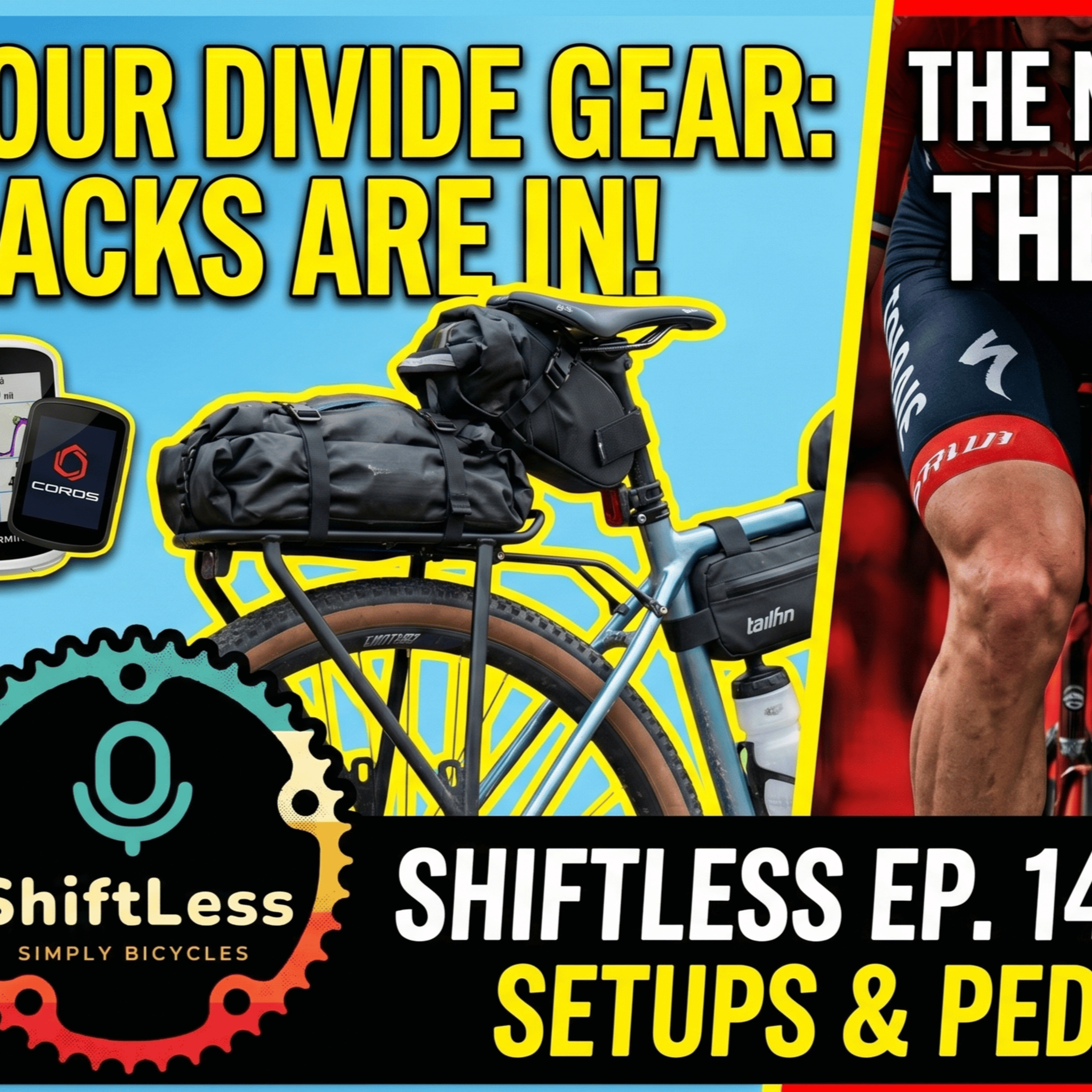Tour Divide Bikepacking Setups, XDS Disrupting Carbon, & The New Era of PEDs | ShiftLess Ep. 148 episode artwork