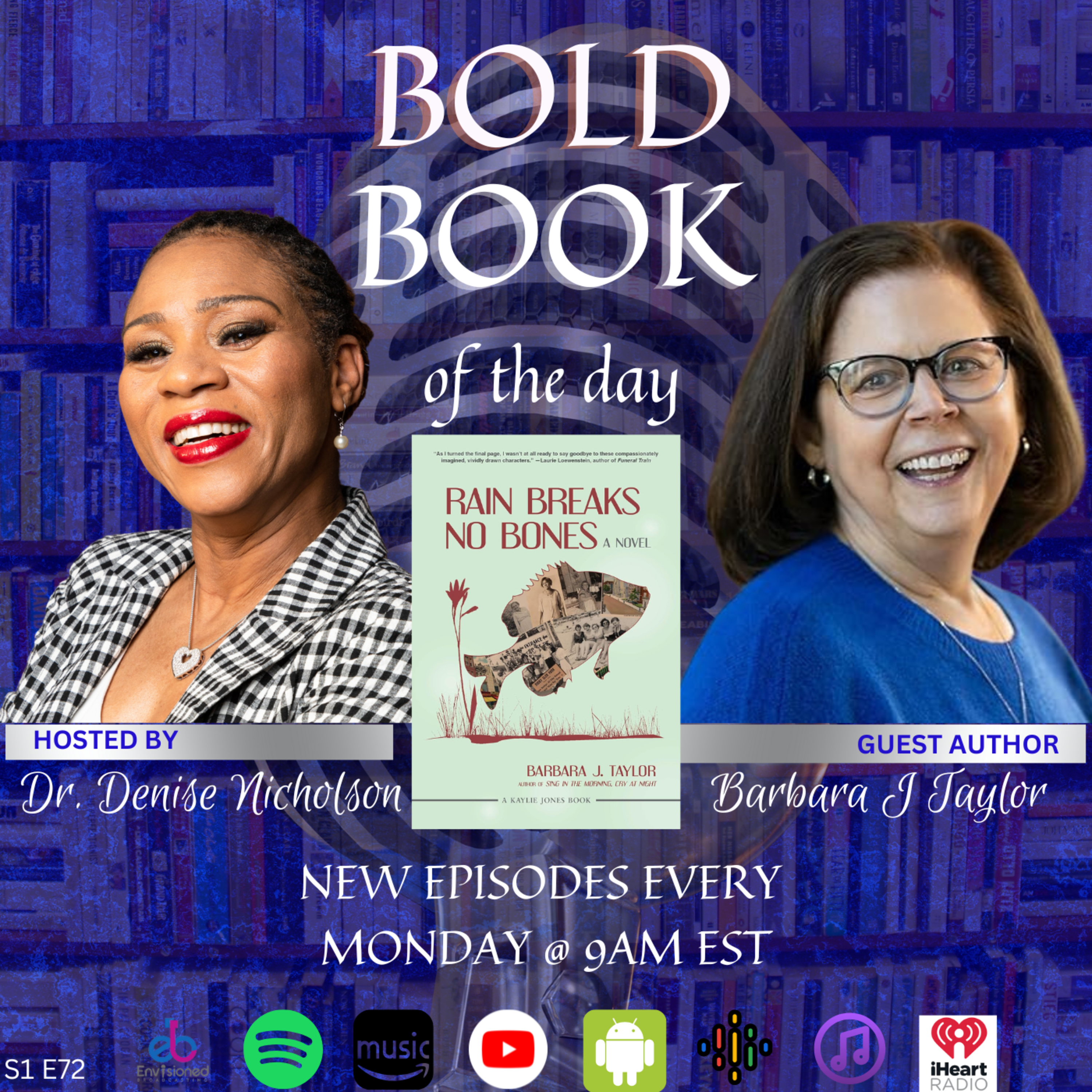🎙️ Bold Book of the Day: "Rain Breaks No Bones" author Barbara J Taylor 🌧️📚 episode artwork