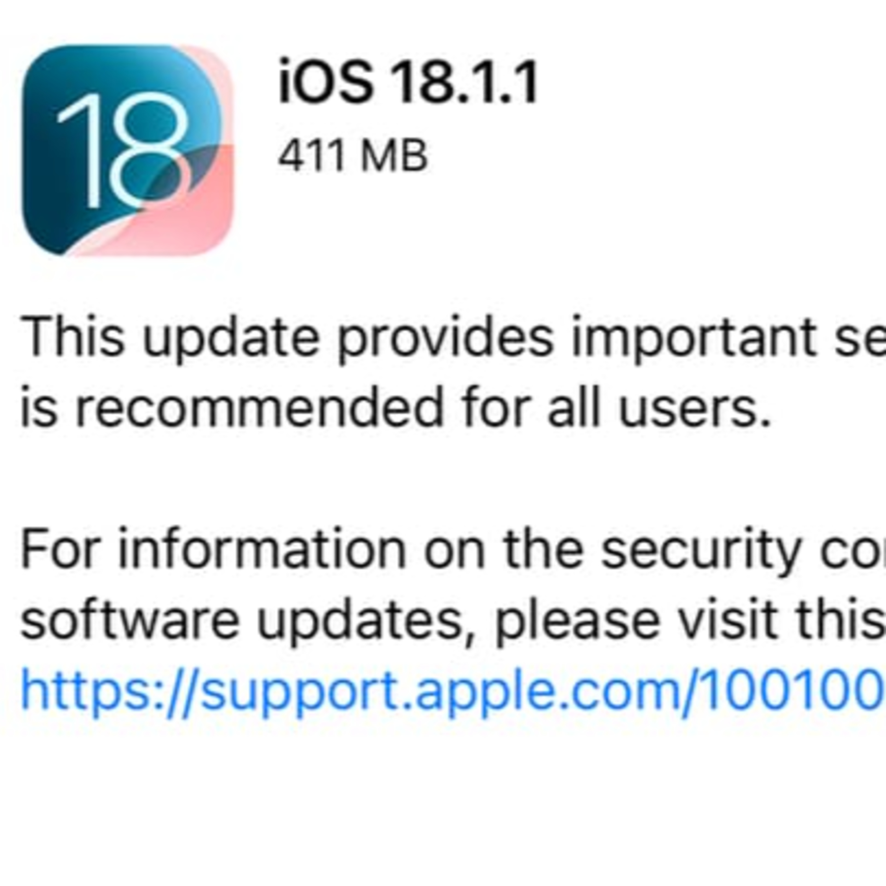 #Radiogeek - Apple envía una actualización de seguridad a los iPhones, iOS 18.1.1 - Nro 2596 episode artwork