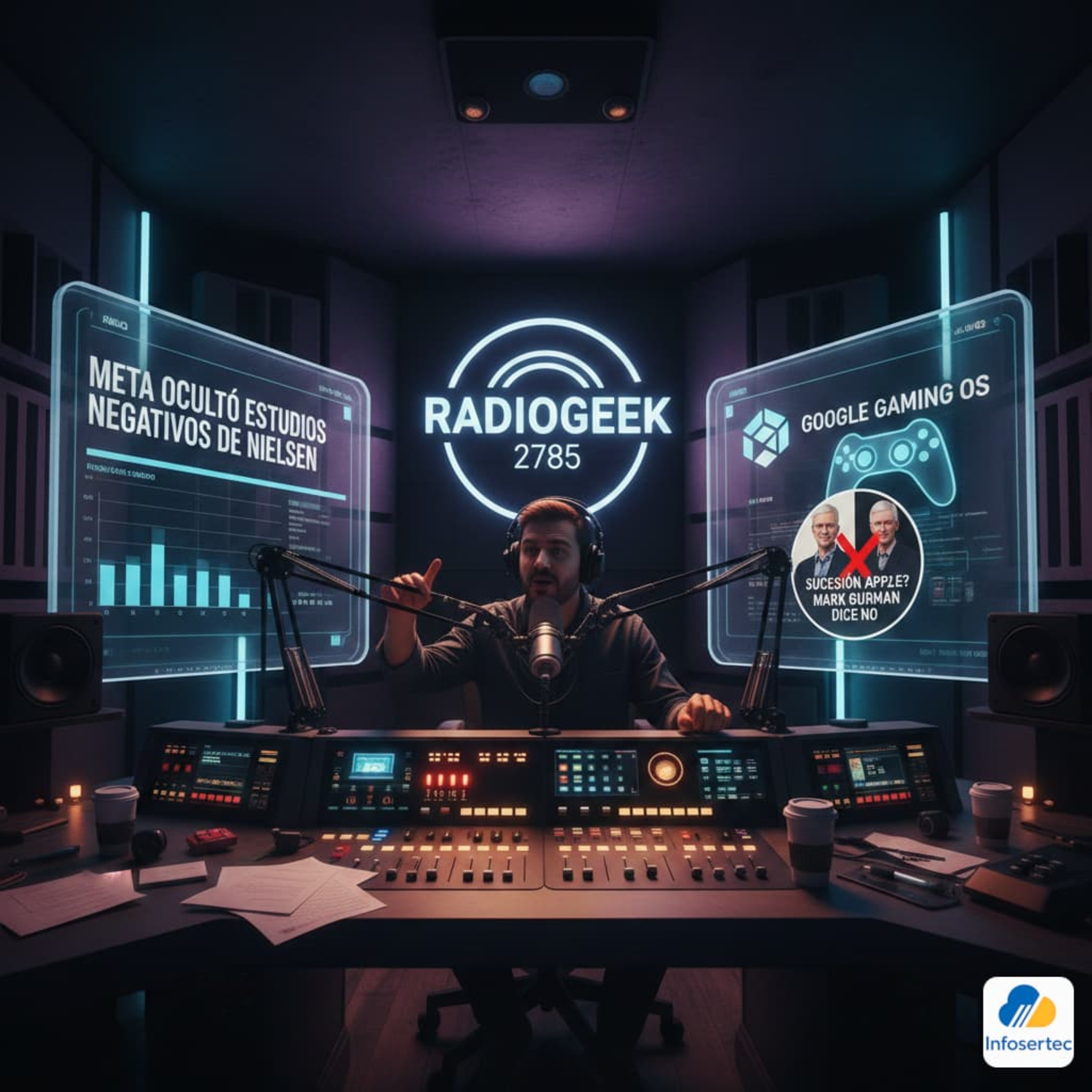 Radiogeek 2785 - Meta oculto información de un estudio de efectos negativos en la salud mental por el uso de sus productos episode artwork