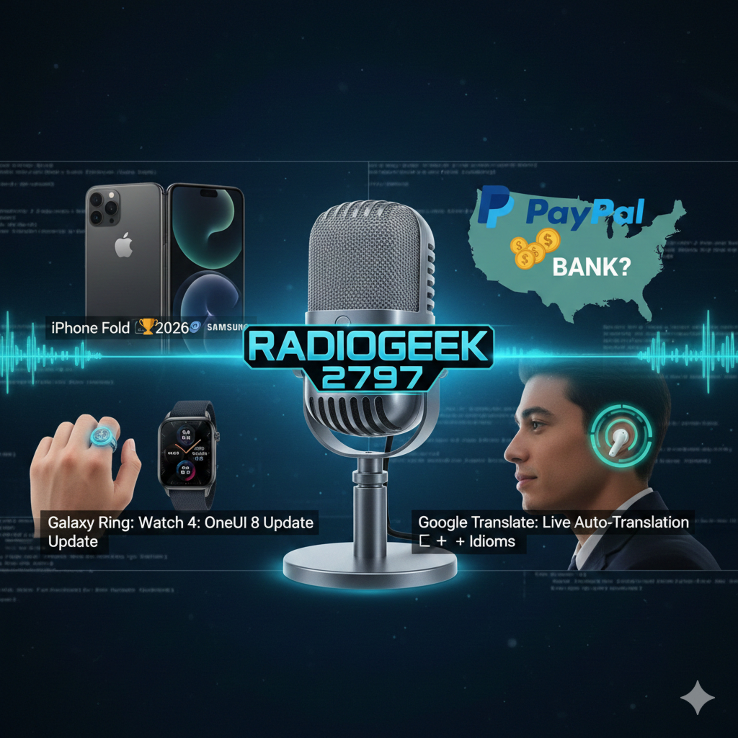 Radiogeek 2797 - Apple en el 2026 intentara quitarle el liderazgo a Samsung en los plegables episode artwork