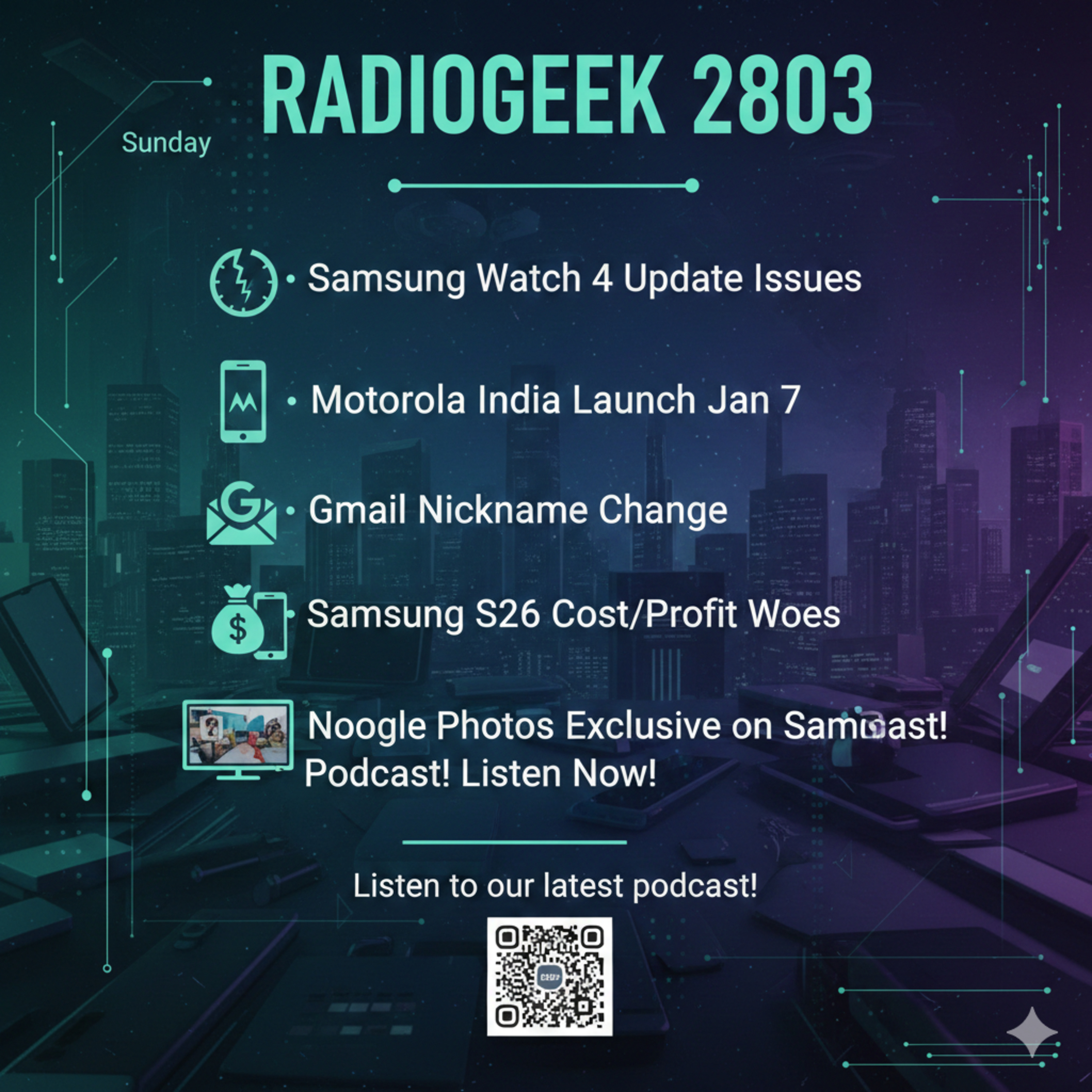 Radiogeek 2803 - A Samsung le espera un año complicado en el 2026 episode artwork