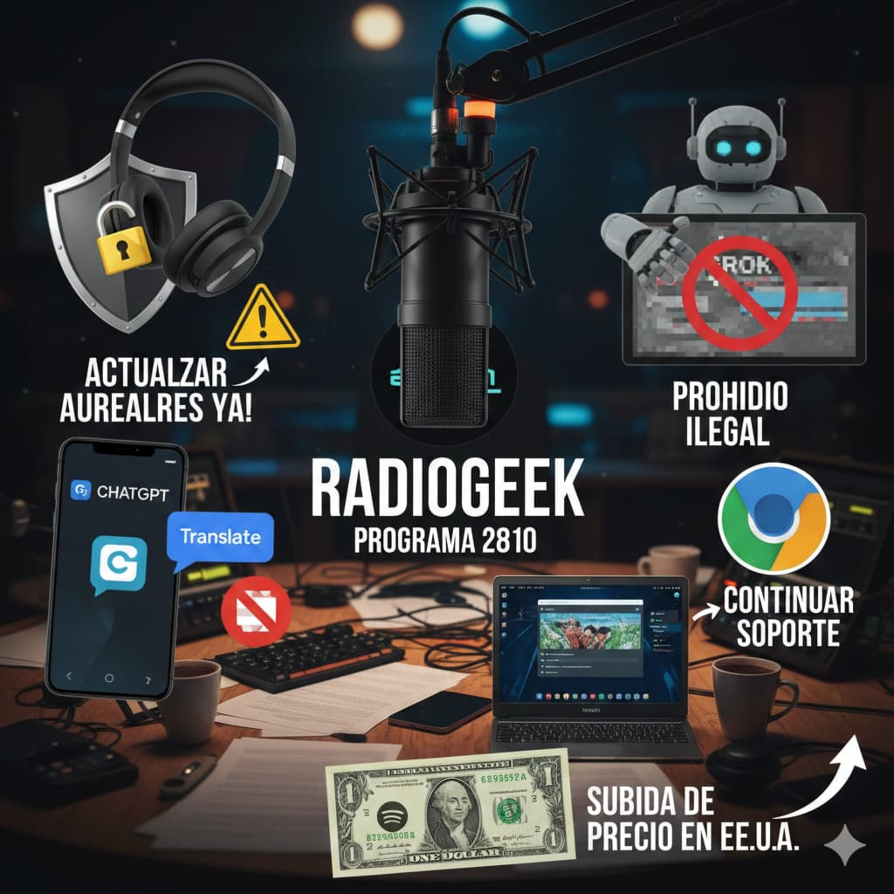 Radiogeek 2810 - Las Chromebooks continuaran con soporte episode artwork
