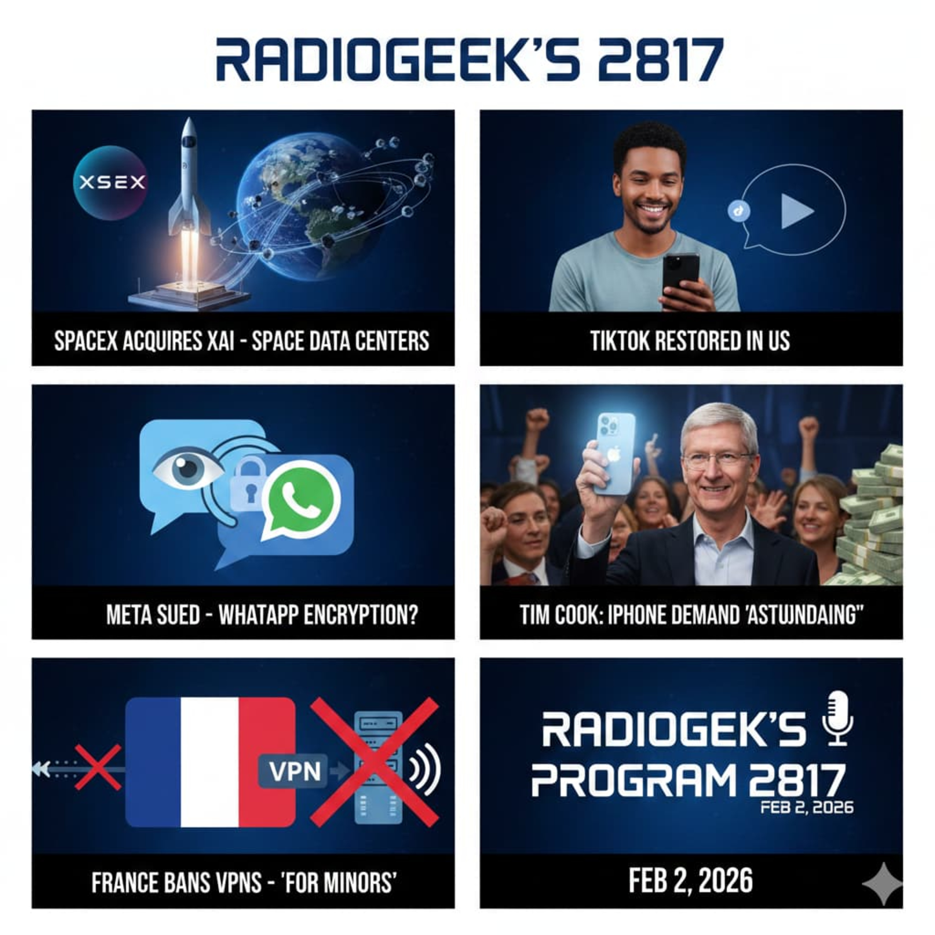 Radiogeek 2817 - El Gobierno Frances quiere romper con toda la privacidad de sus ciudadanos  episode artwork