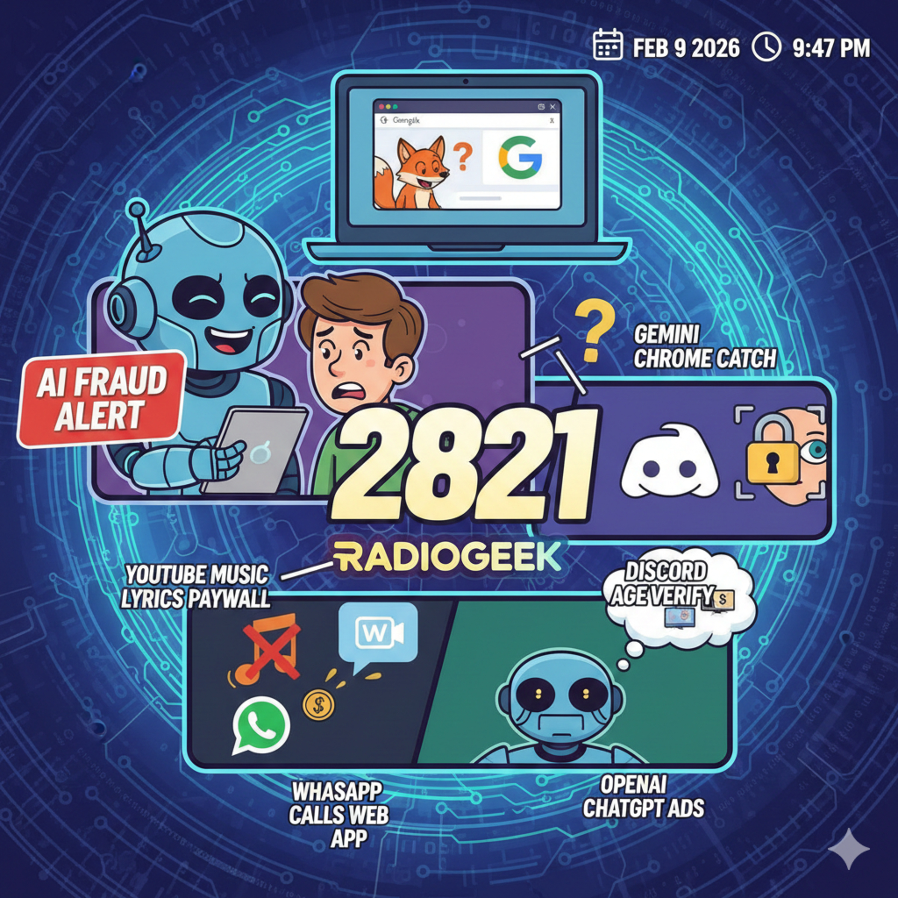 Radiogeek 2821 - Cuidado con los datos que les brindamos a las IAs episode artwork