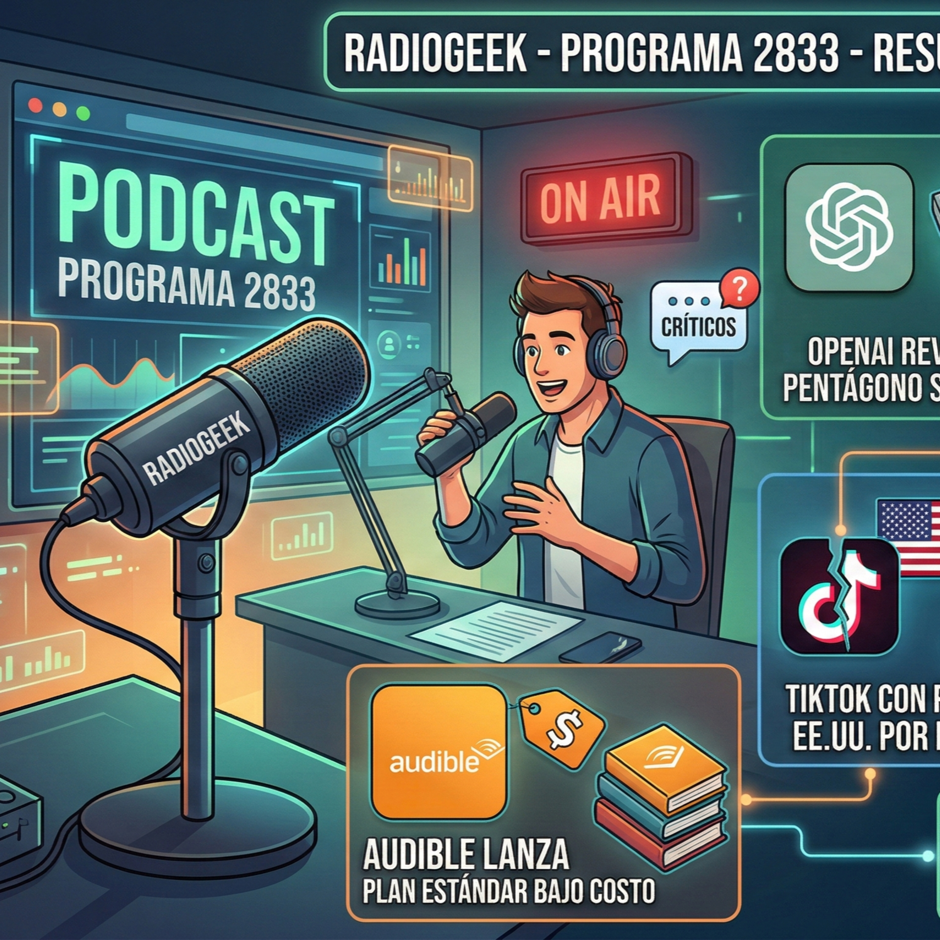 Radiogeek 2833 - OpenAI revisa el contrato del Pentágono para frenar la vigilancia masiva episode artwork