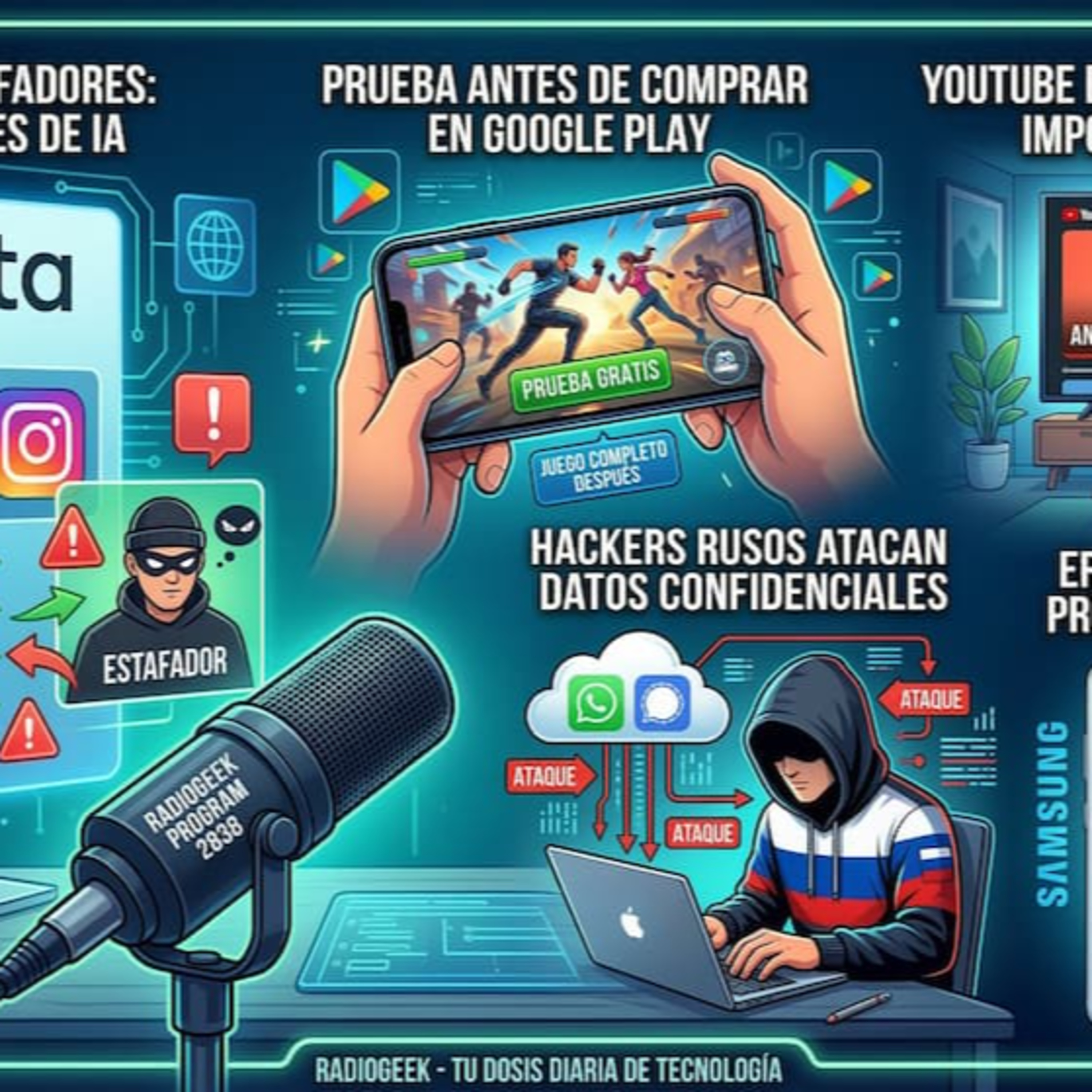 Radiogeek 2838 - Hackers rusos atacan datos confidenciales en WhatsApp y Signal episode artwork