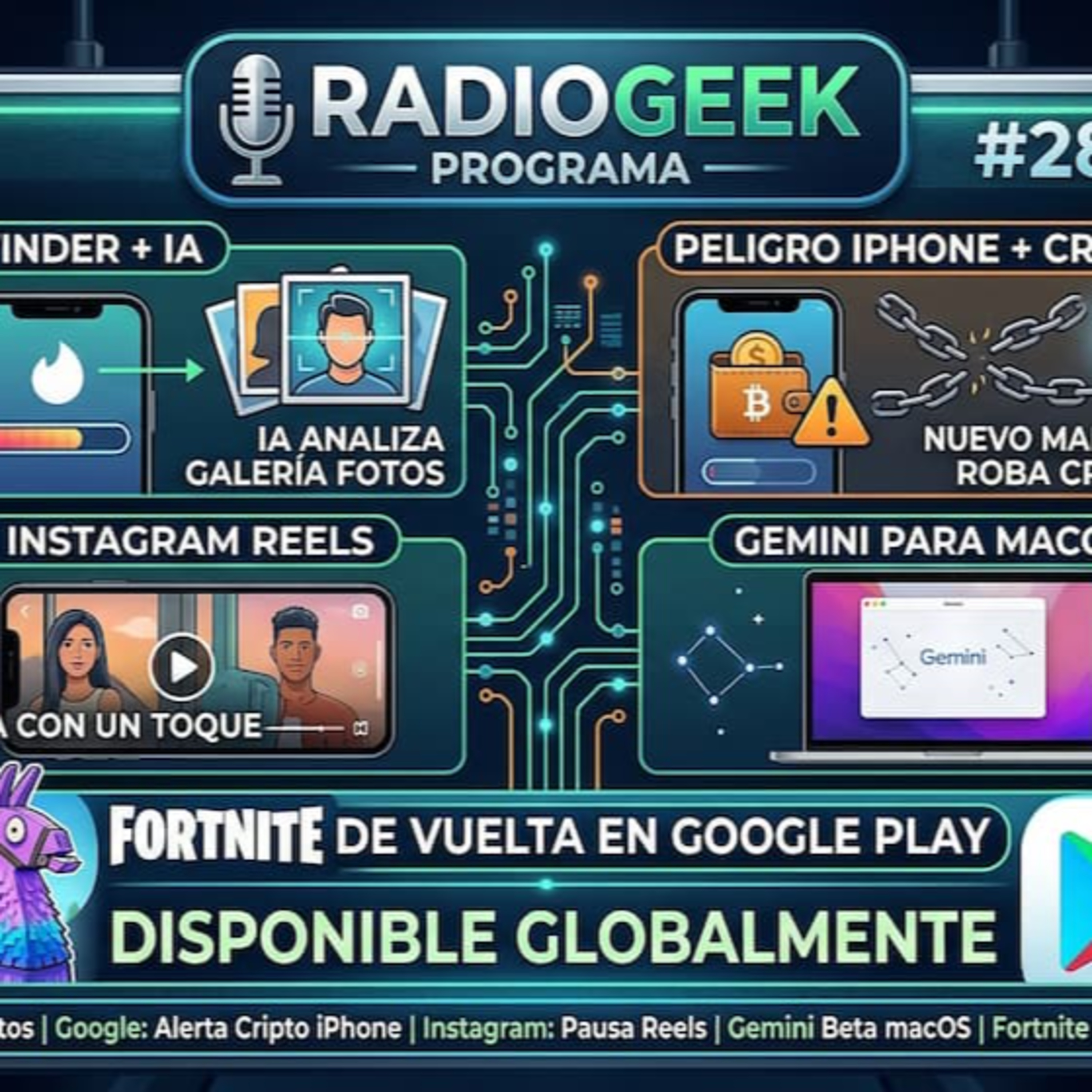 Radiogeek 2843 - Tinder podría acceder a nuestras fotos  episode artwork