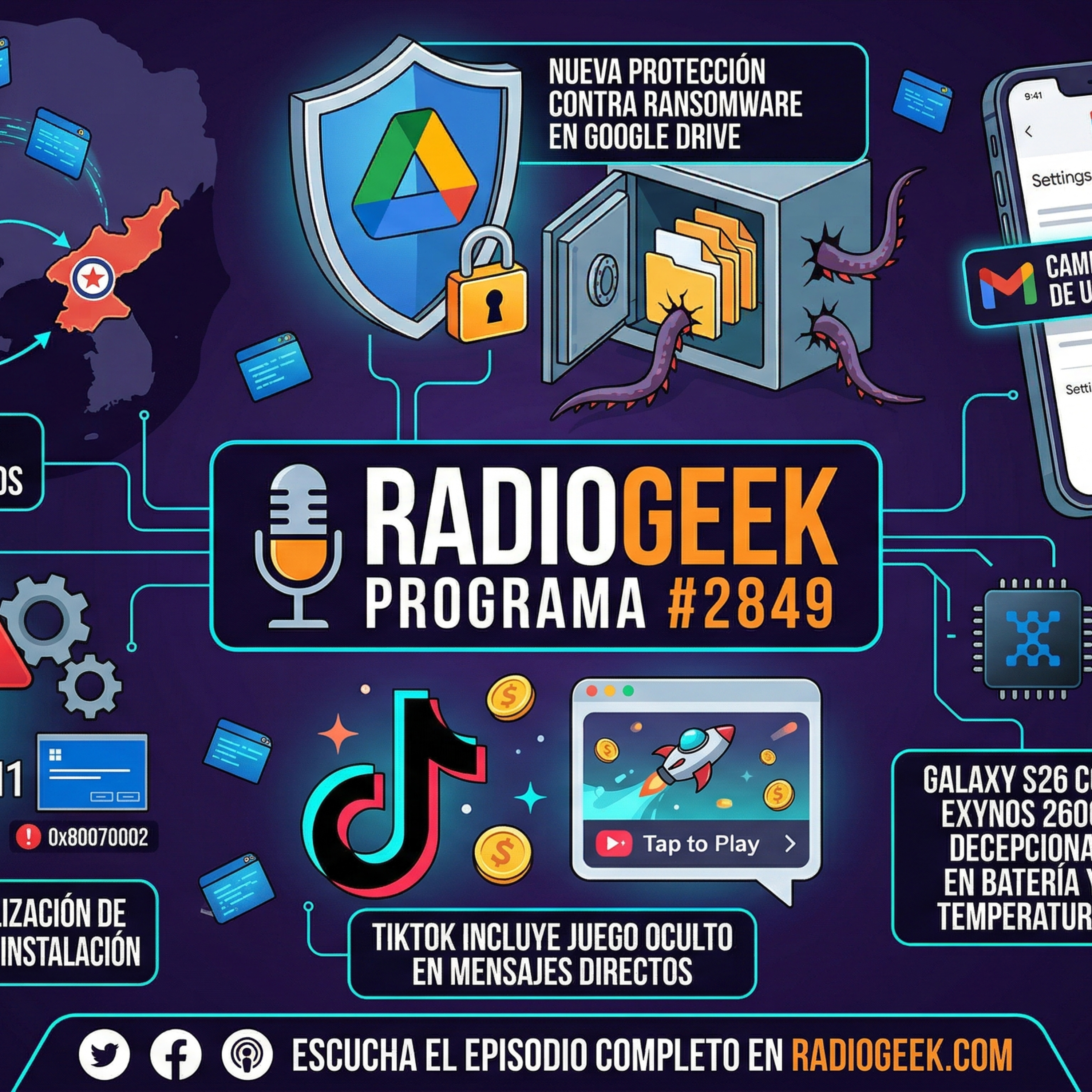 Radiogeek 2849 - Hoy les hablo de la protección de ransomware de Google Drive episode artwork