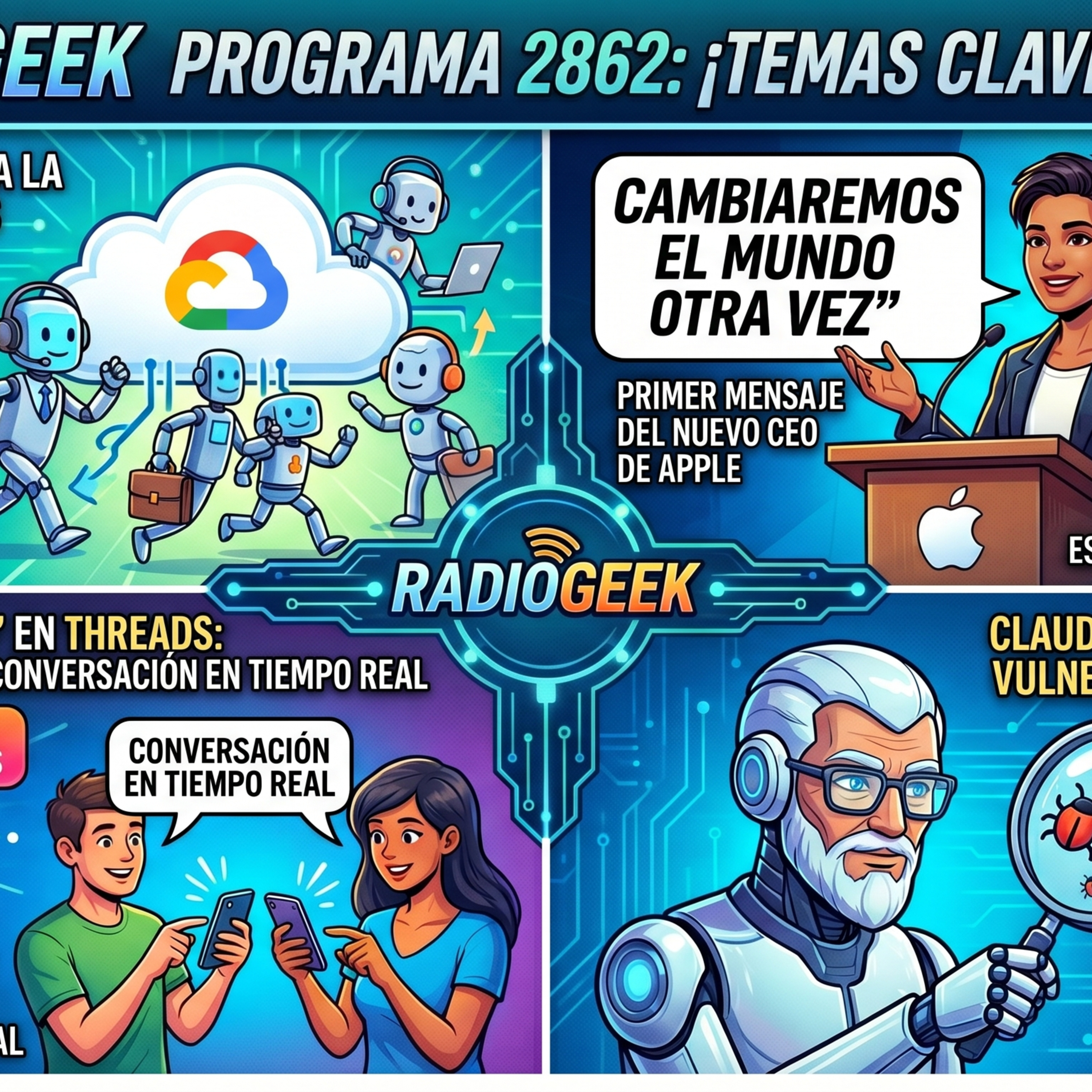 Radiogeek 2862 - Apple actualiza iOS por brecha de seguridad explotada por el FBI episode artwork