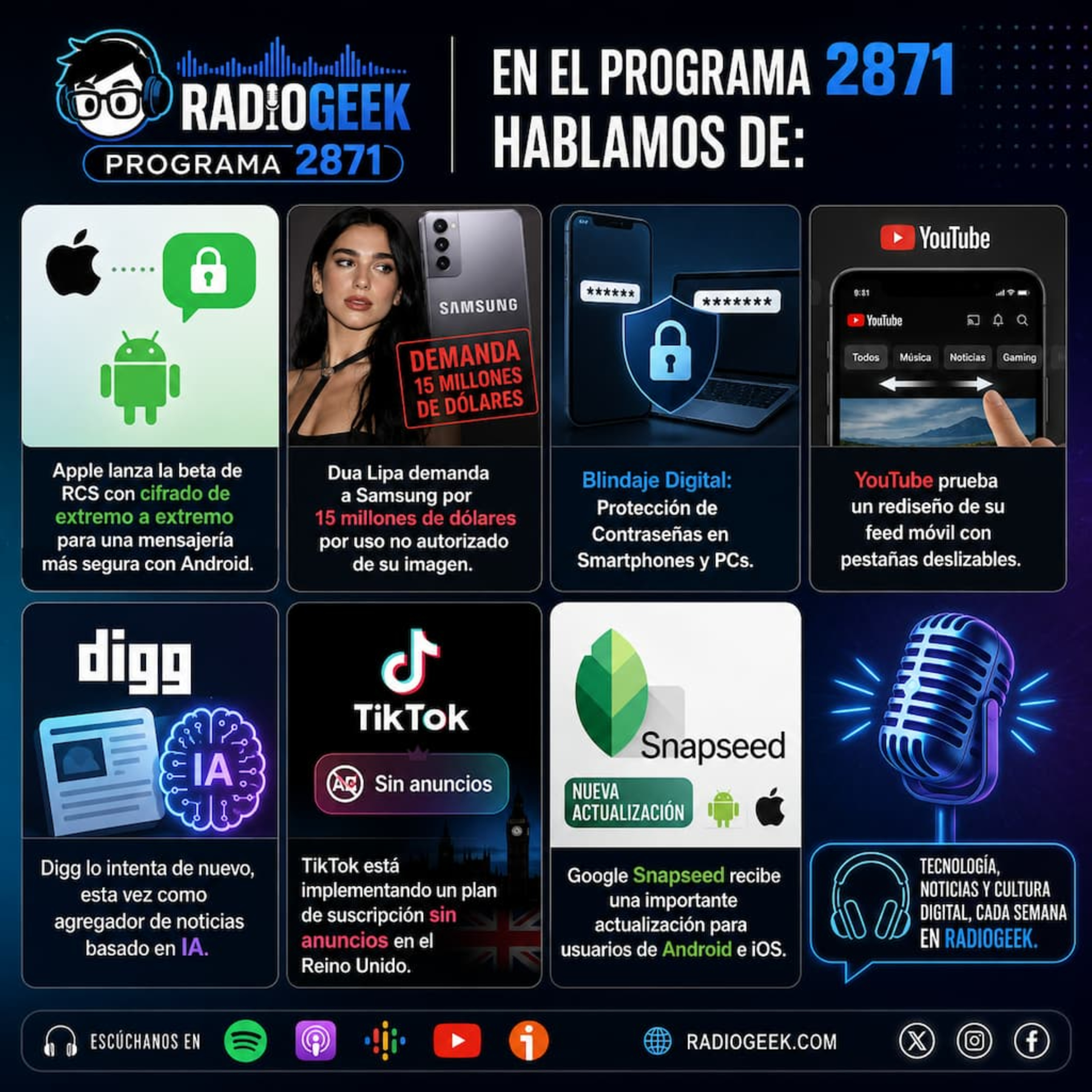 Radiogeek 2871 - Apple actualiza los iPhones y macOS  episode artwork
