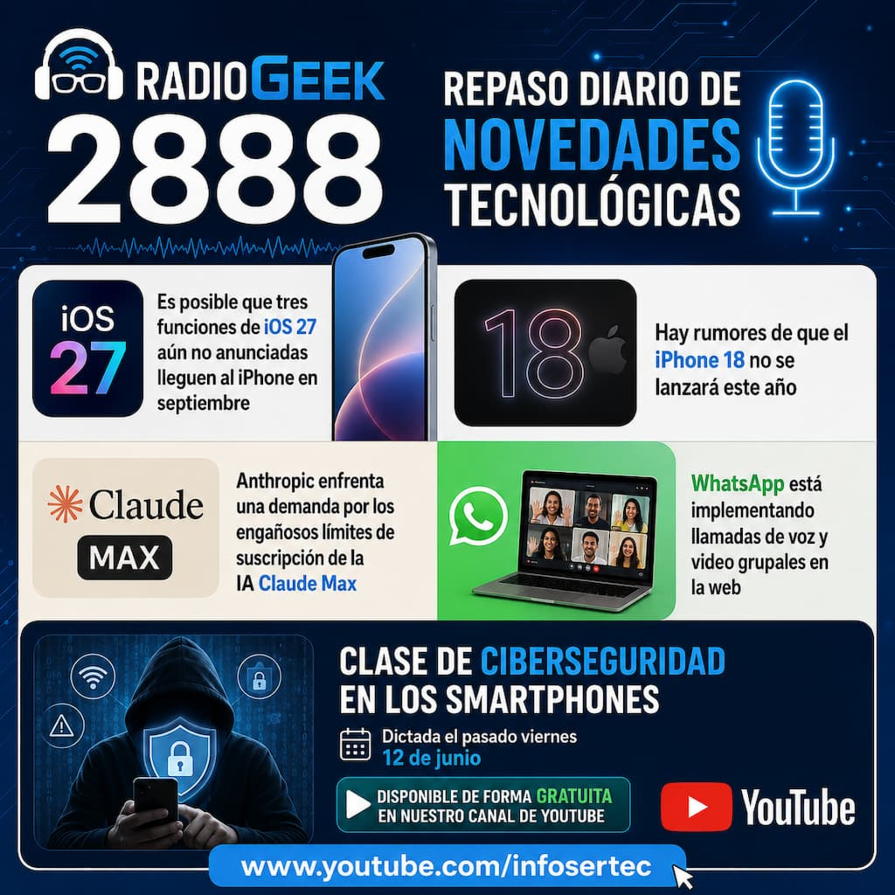 Radiogeek 2888 - Más información de iOS 27 que no se dio a conocer episode artwork
