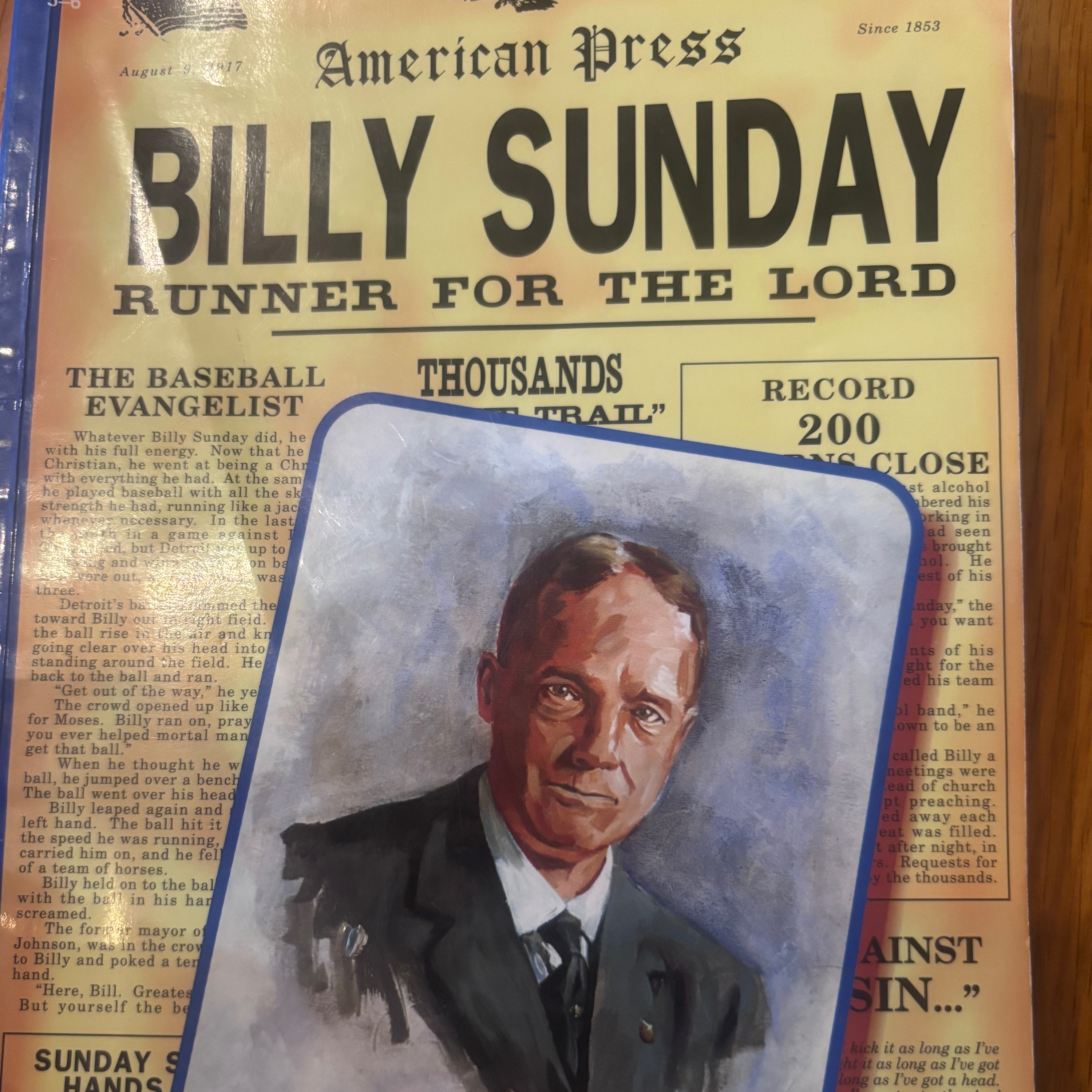 Ch 1 : “Billy Sunday: Runner for the Lord” published 1995 by Pensacola Christian College episode artwork