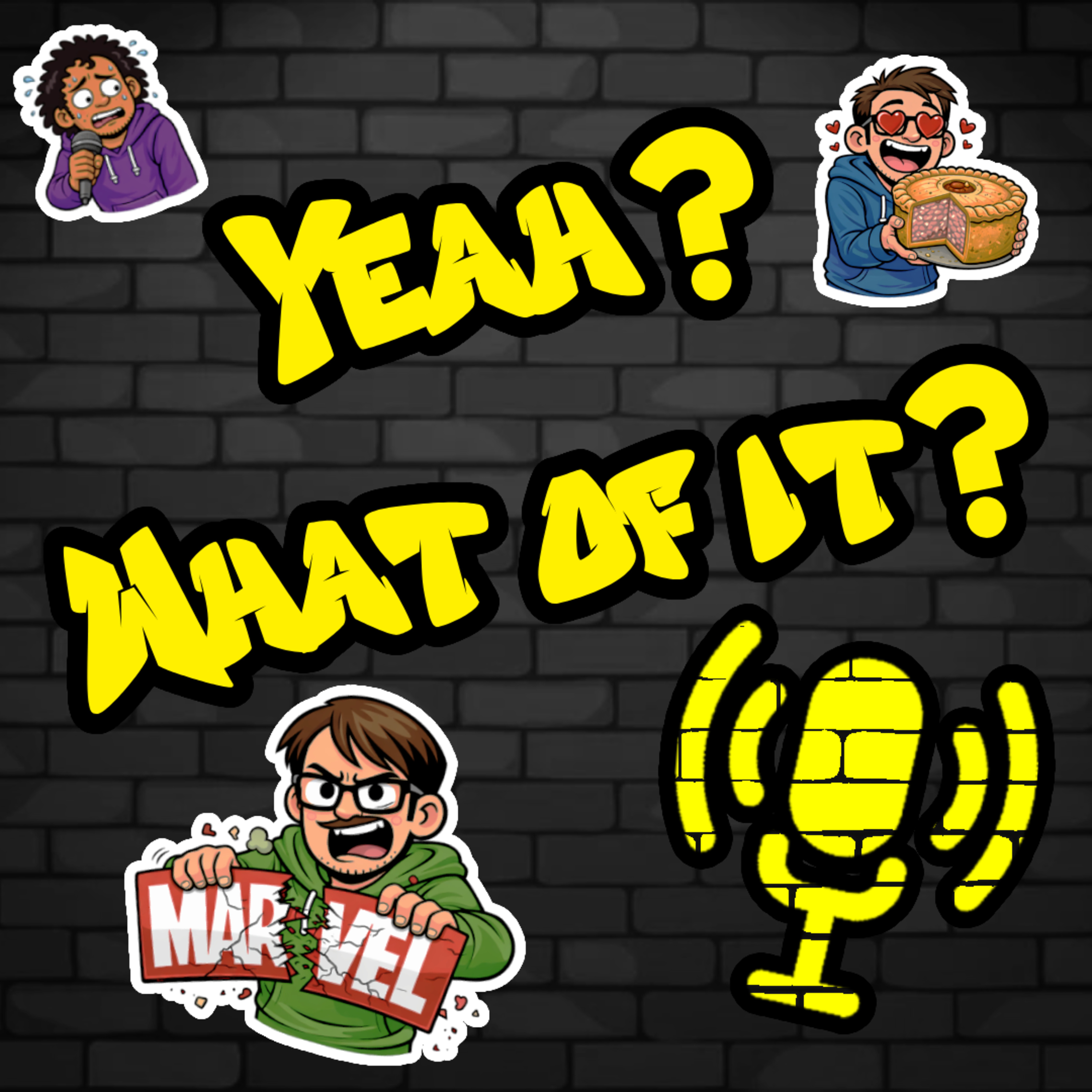 Ep 48: Marvel Gooners, Angine de Poitrine and bull wang episode artwork