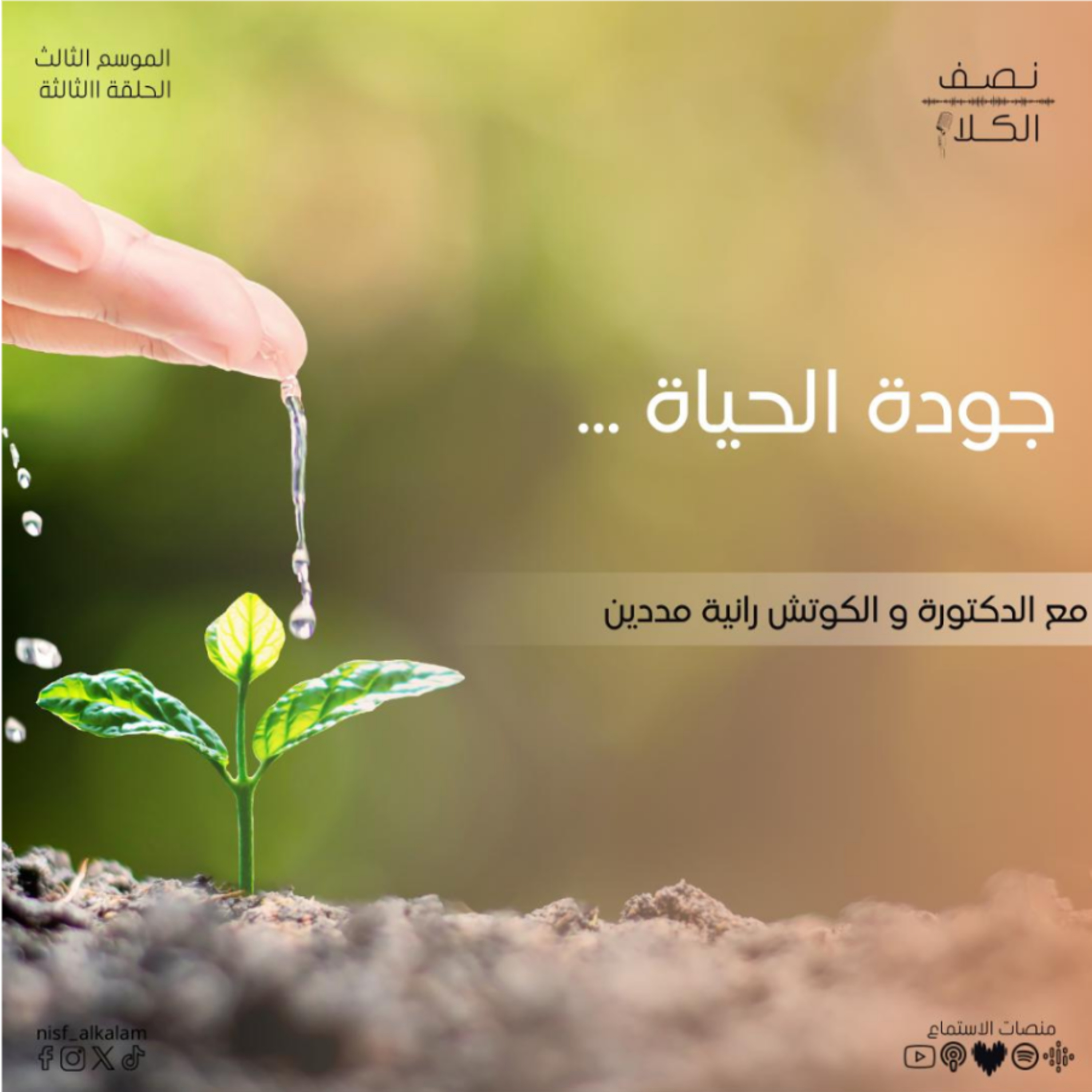 نصف الكلام