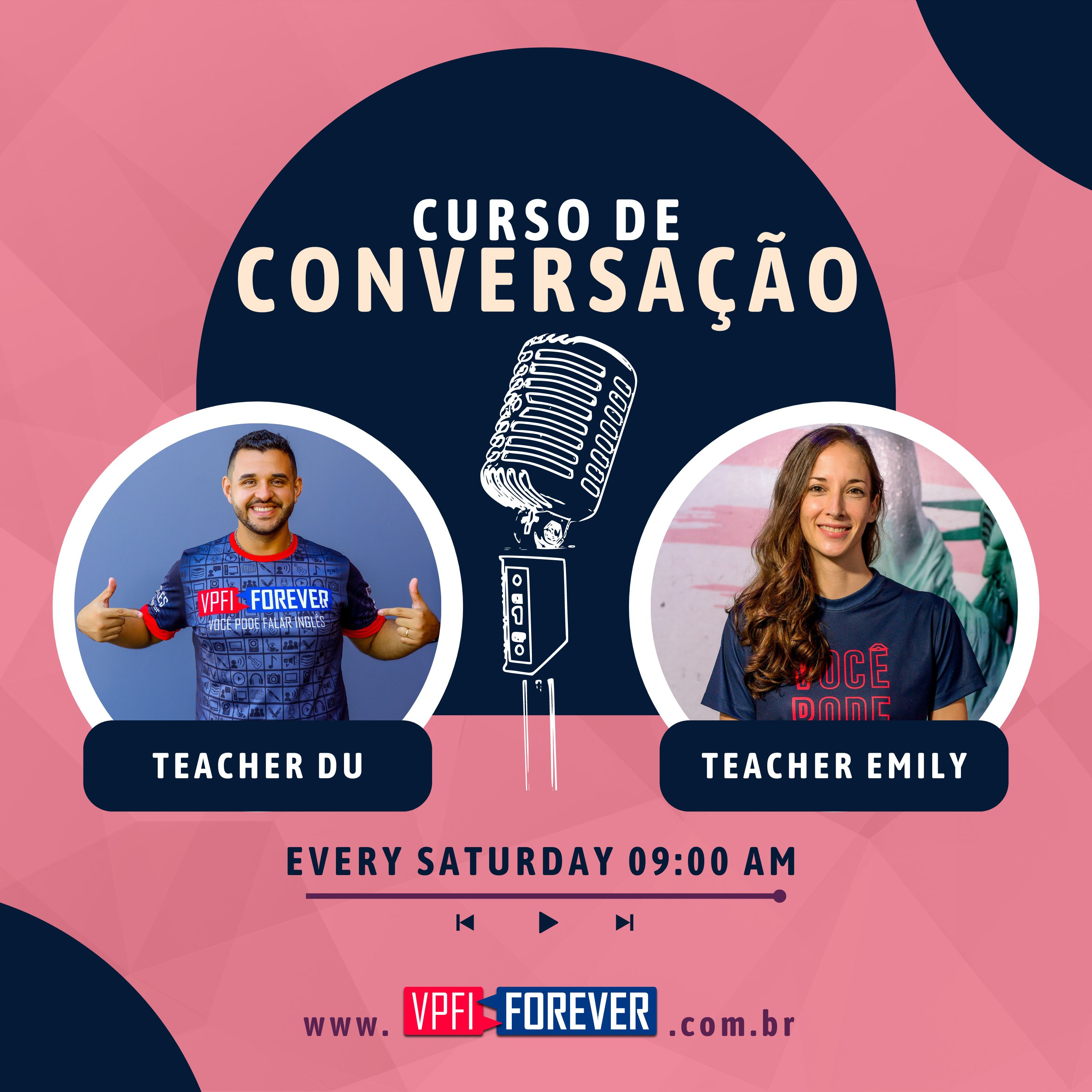 🗣️👩🏼‍🏫 Curso de Conversação em Inglês 1️⃣2️⃣3️⃣