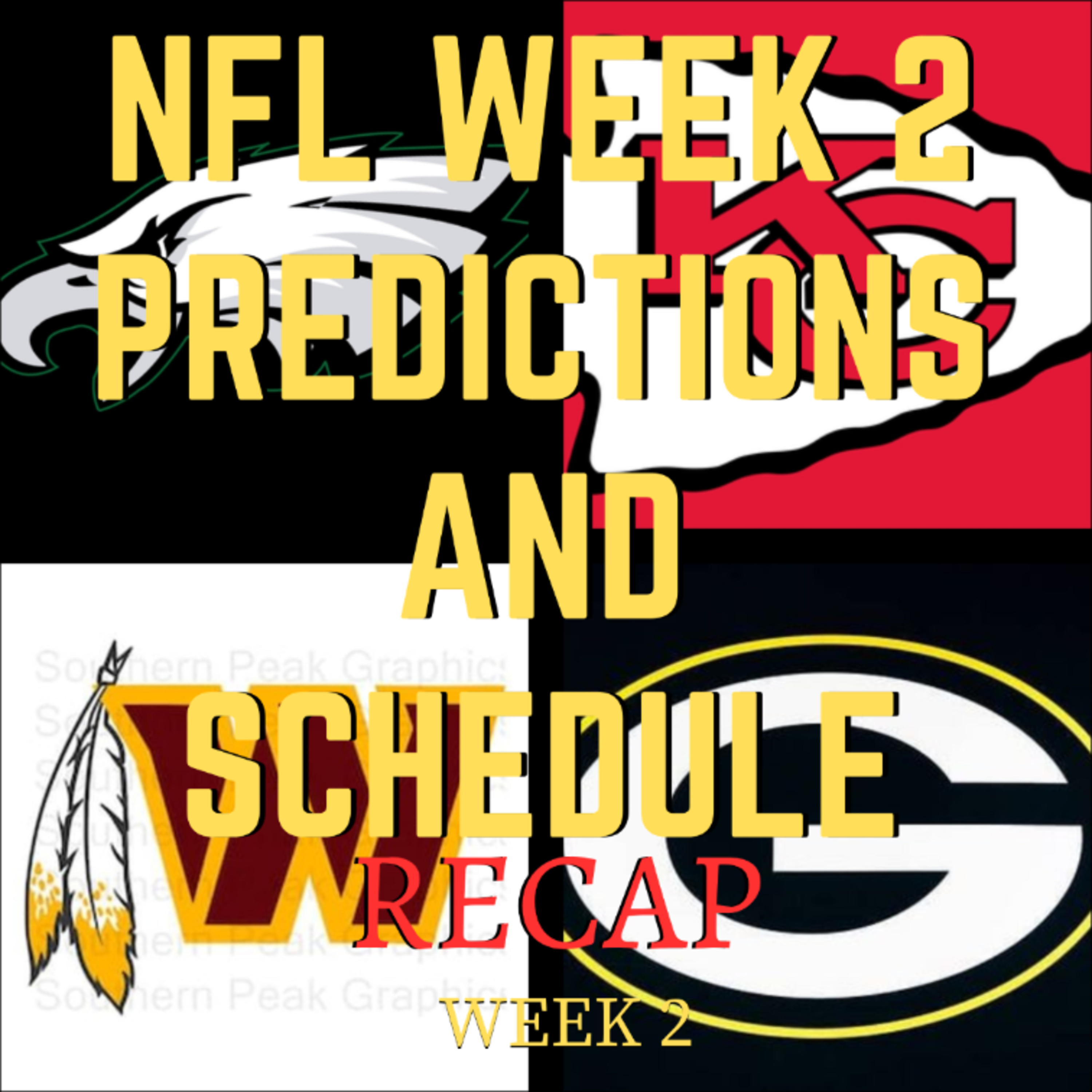 NFL WEEK 2 PREDICTIONS AND SCHEDULE RECAP WEEK 2!