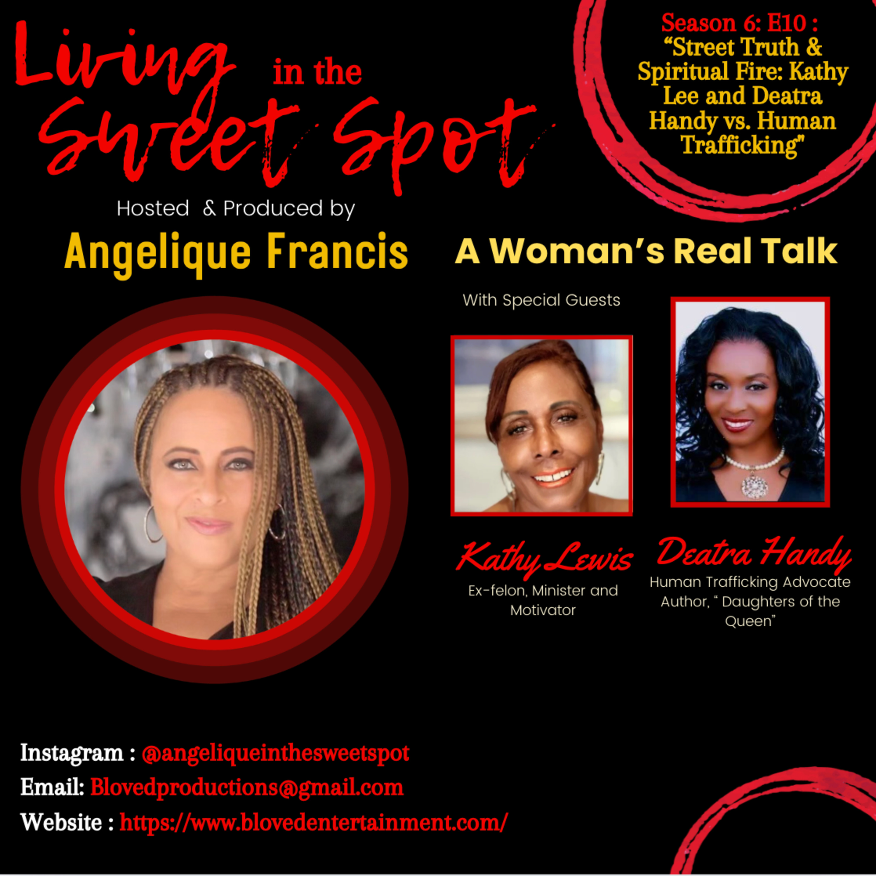 Season 6 : E10 : "Street Truth & Spiritual Fire: Kathy Lee and Deatra Handy vs. Human Trafficking" episode artwork