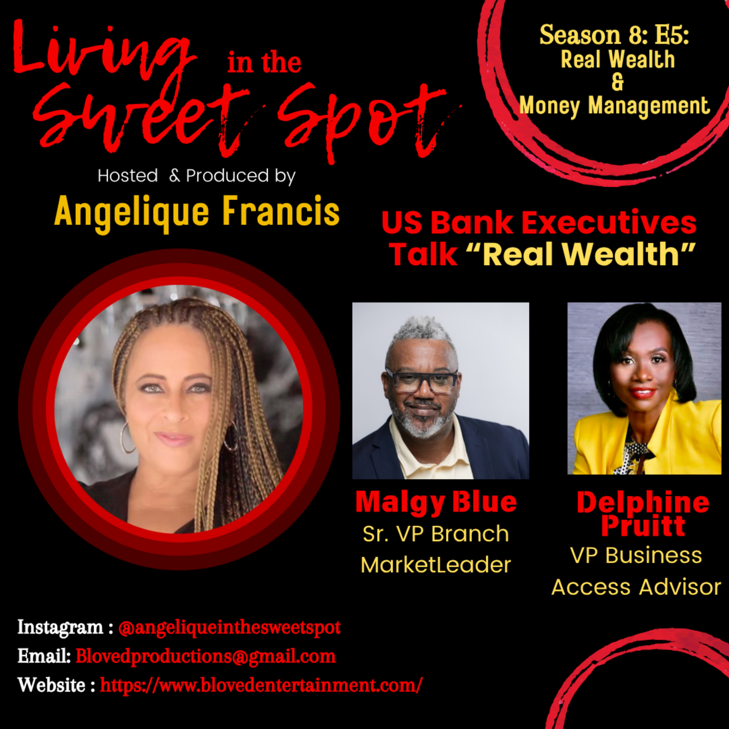 Season 8: E5 - Real Wealth and Money Management with Malgy Blue and Delphine Pruitt episode artwork