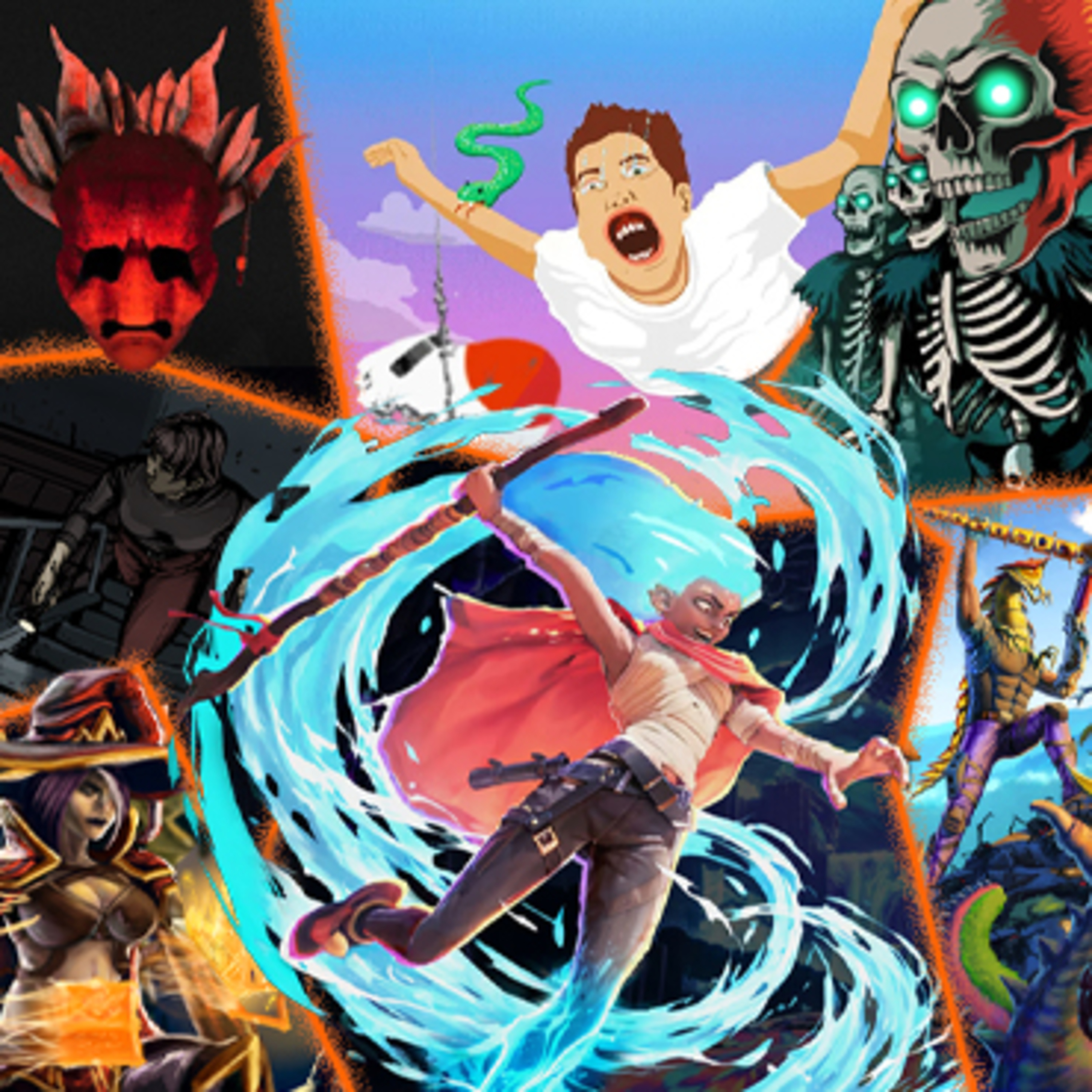 Level 9999 #043 - FreeFall '95, Subversive Memories, Chainstaff, Fading Echo, Skull Horde episode artwork