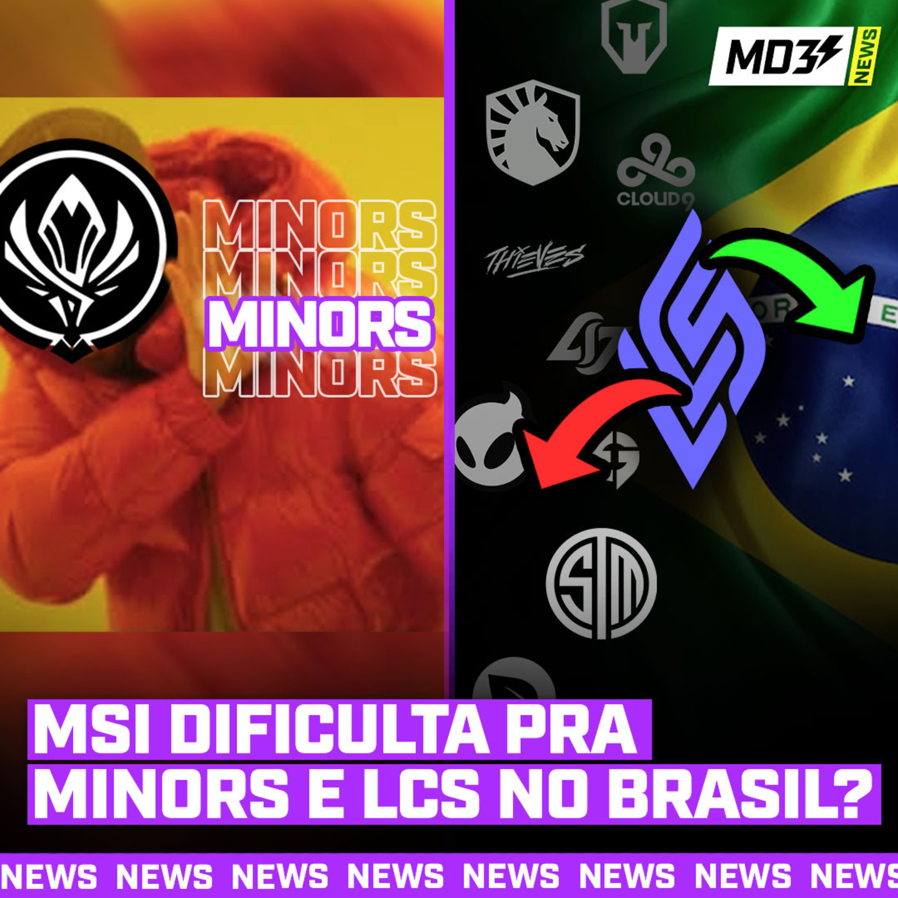 MSI NÃO LIGA pros MINORS e DEBANDADA da LCS e VINDA PRO BRASIL?! - MD3 NEWS #09 episode artwork
