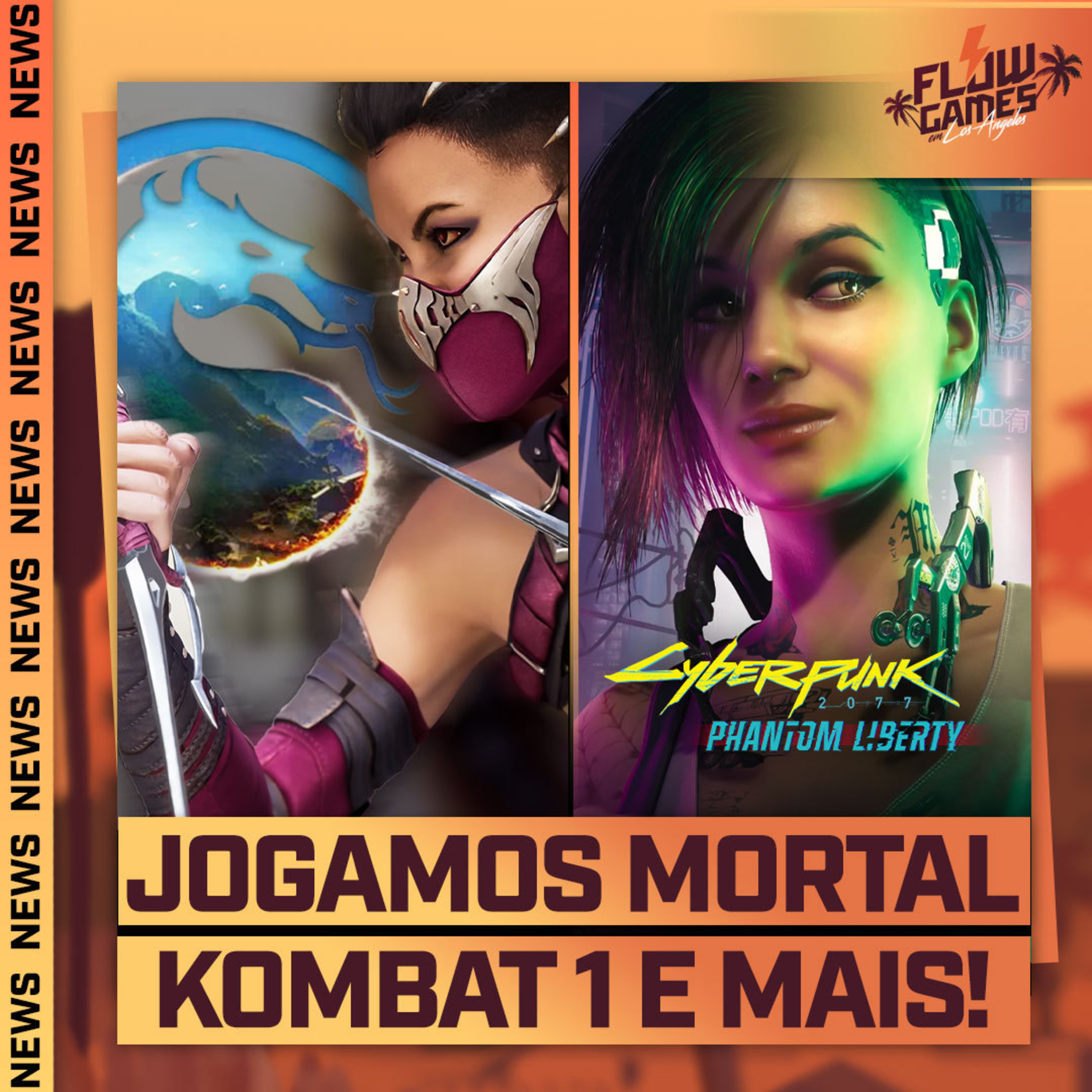GAMEPLAY EXCLUSIVO! JOGAMOS MORTAL KOMBAT 1 e tá INCRÍVEL! - Flow Games News #72 episode artwork