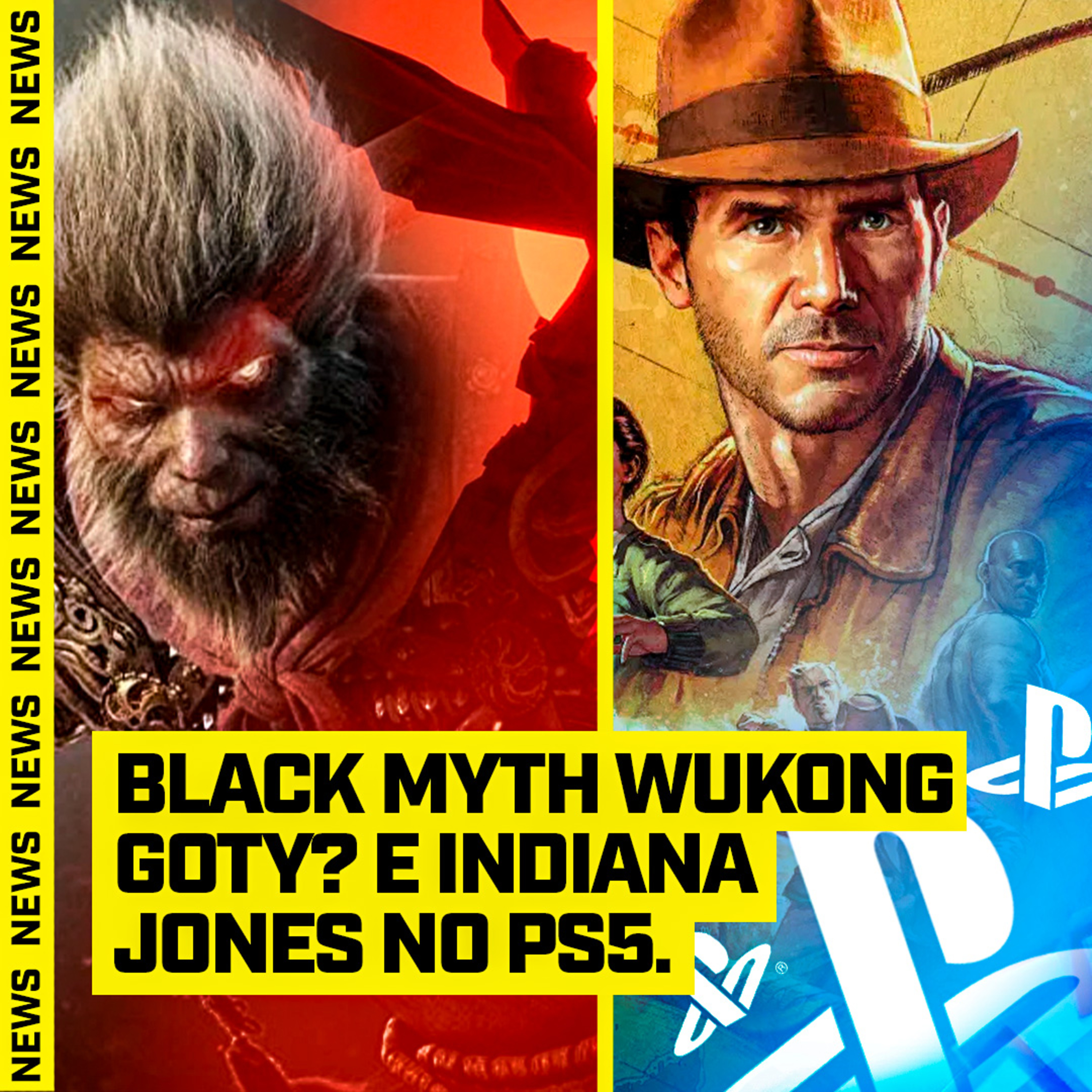 BLACK MYTH: WUKONG É O JOGO DO ANO? E INDIANA JONES NO PS5 - #FGN #141 episode artwork