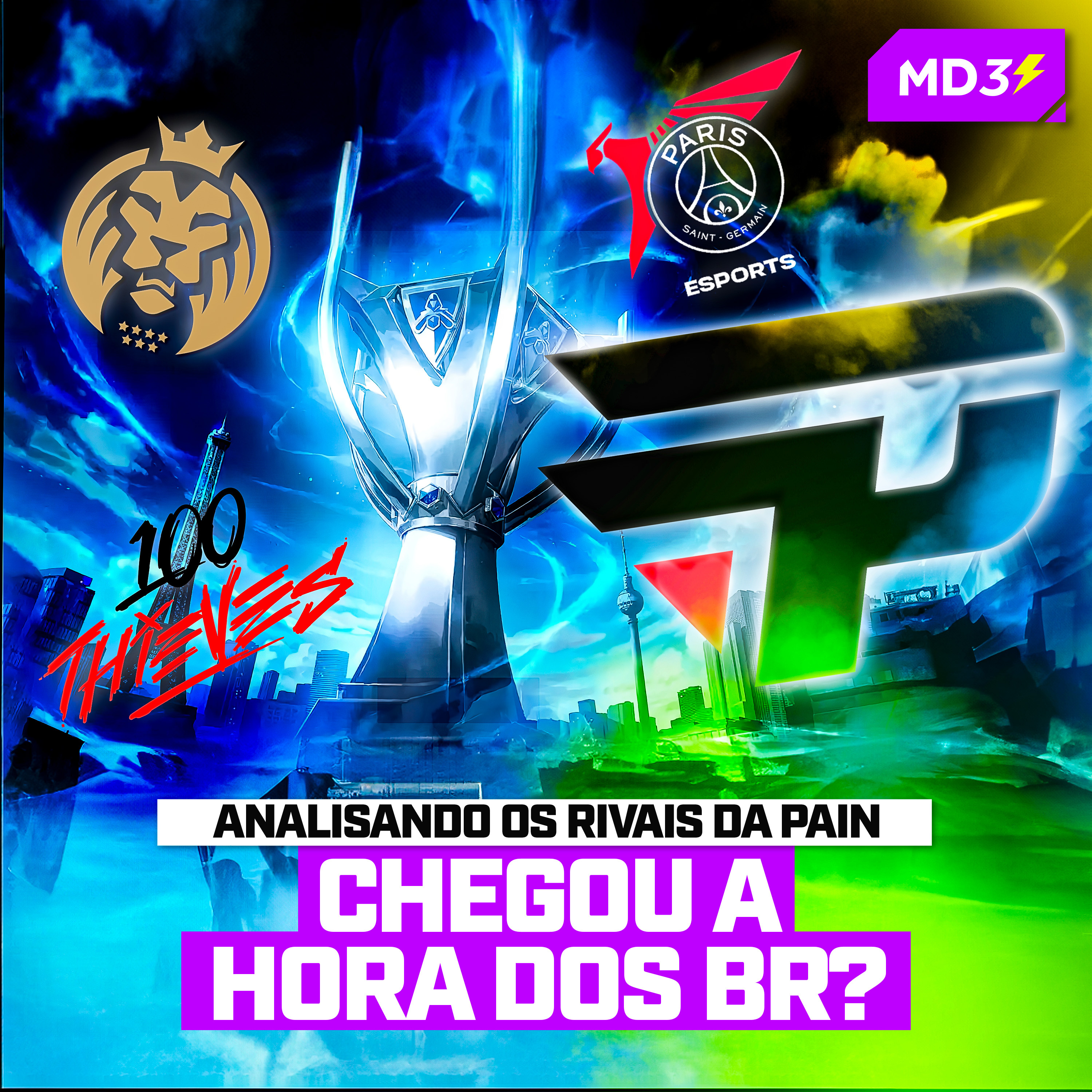 CHEGOU A HORA DO BR? ANALISANDO OS RIVAIS DA PAIN NO MUNDIAL DE LOL — #MD3 #181 episode artwork