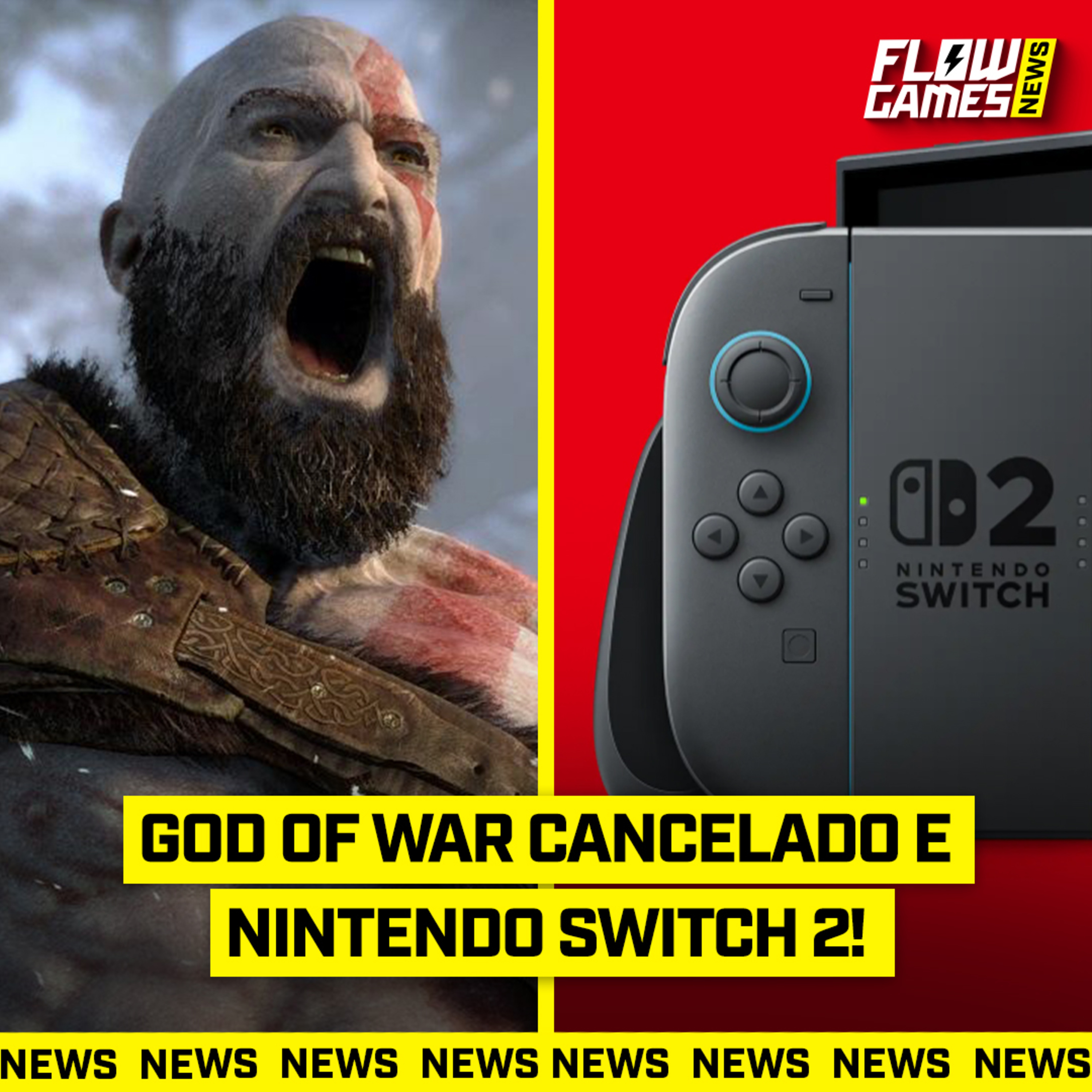 Jogo de GOD OF WAR CANCELADO e NINTENDO SWITCH 2 anunciado - #FGN #158 episode artwork