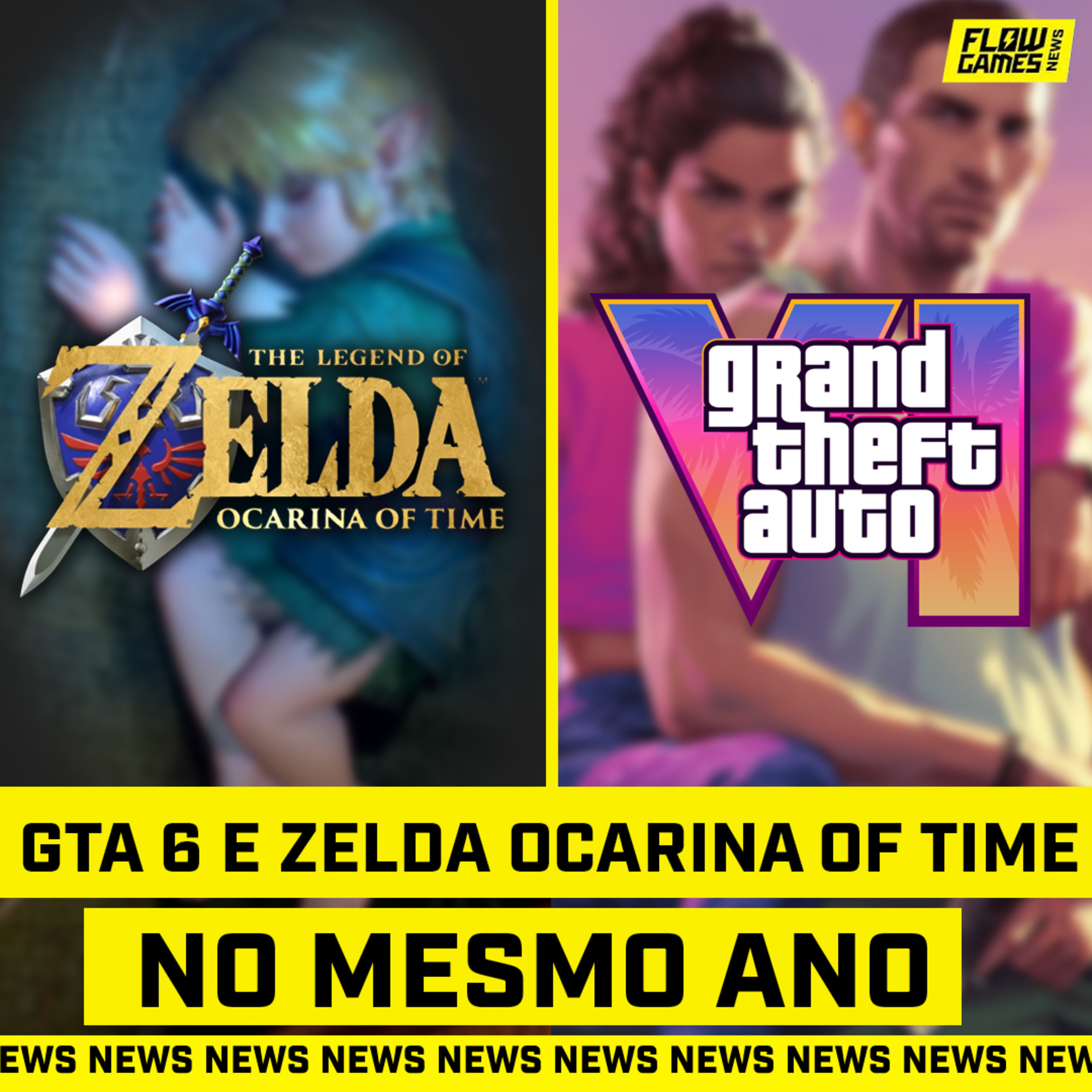 GTA 6 E ZELDA OCARINA OF TIME NO MESMO ANO 😱 - #FGN #231