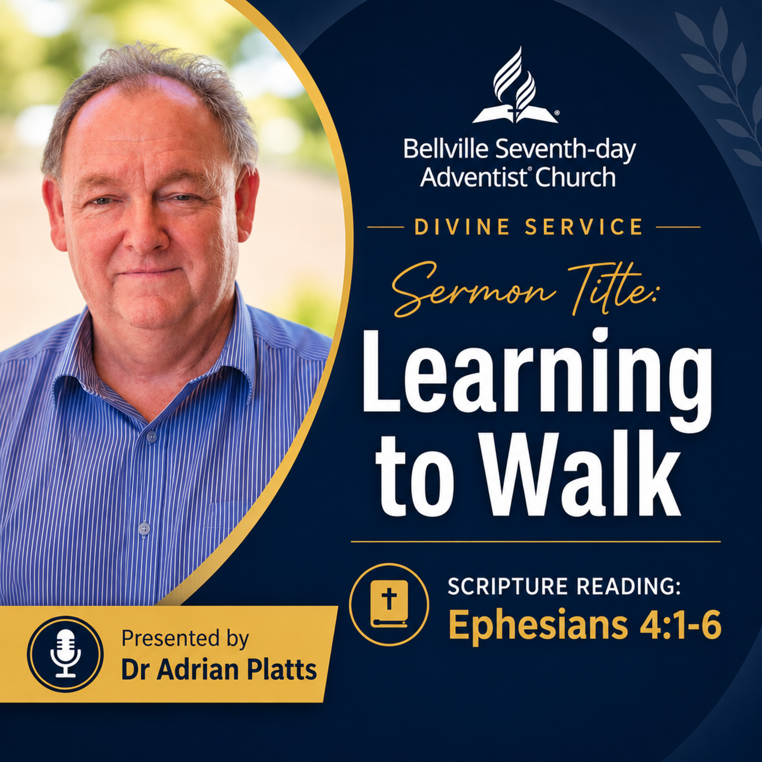 Learning to Walk | Dr Adrian Platts | 25 July 2026 episode artwork