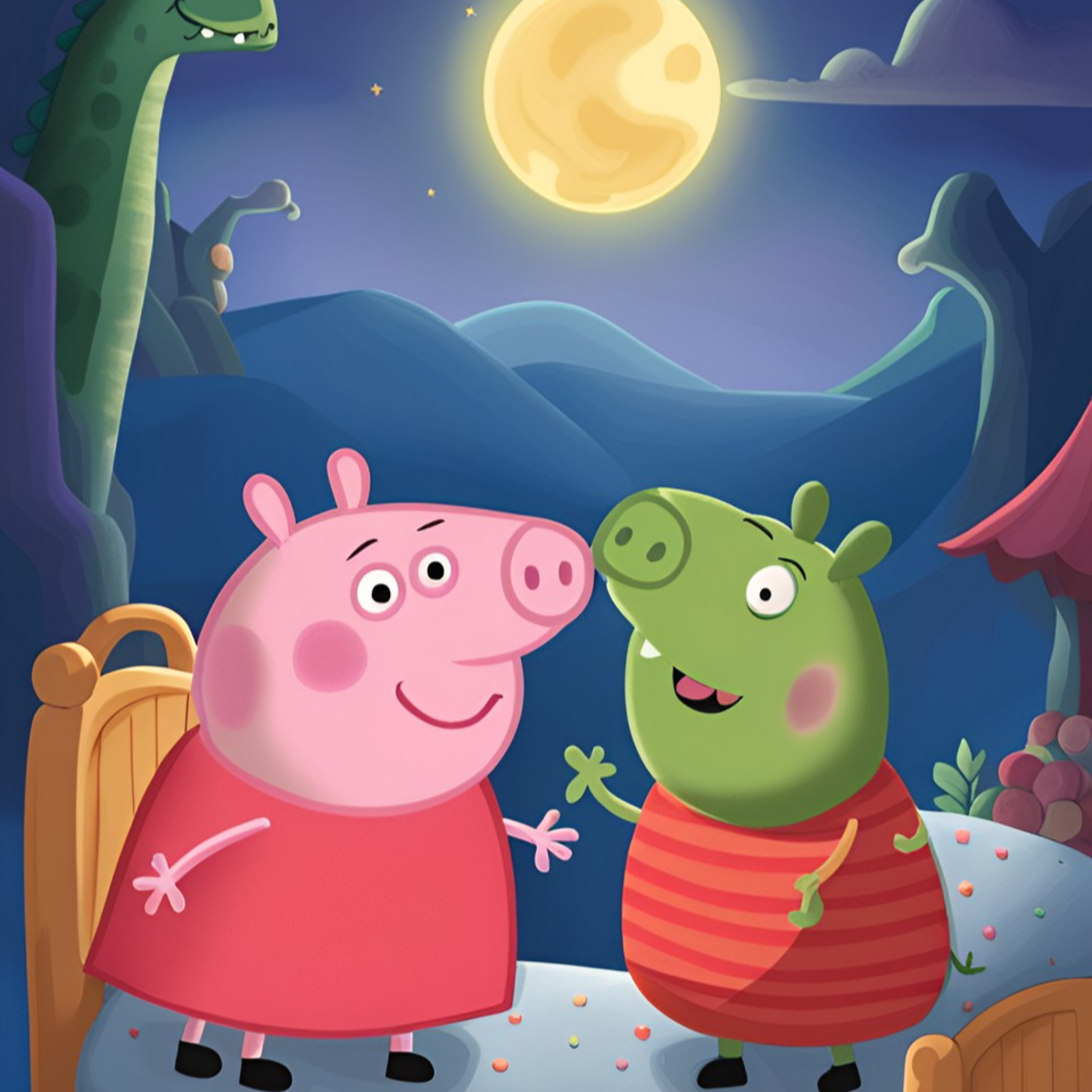 Peppa pig in Dino world - Jurrasic park. funny compilation & images #dinosaur #peppa