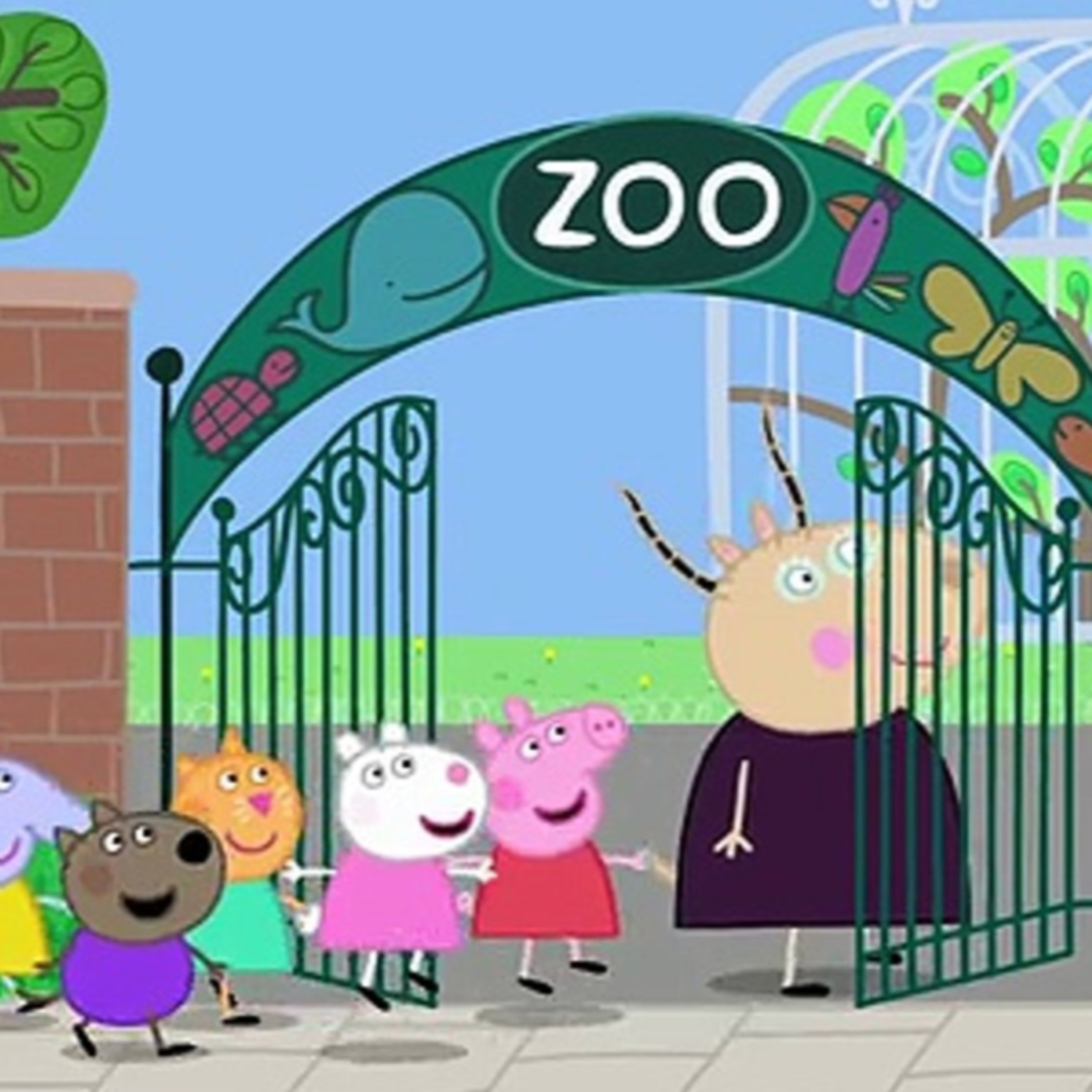 Peppa gets naughty in zoo on american zoo day, visiting zoo with all her friends. 🐷🦓🇺🇸: A Pigtastic Adventure!"