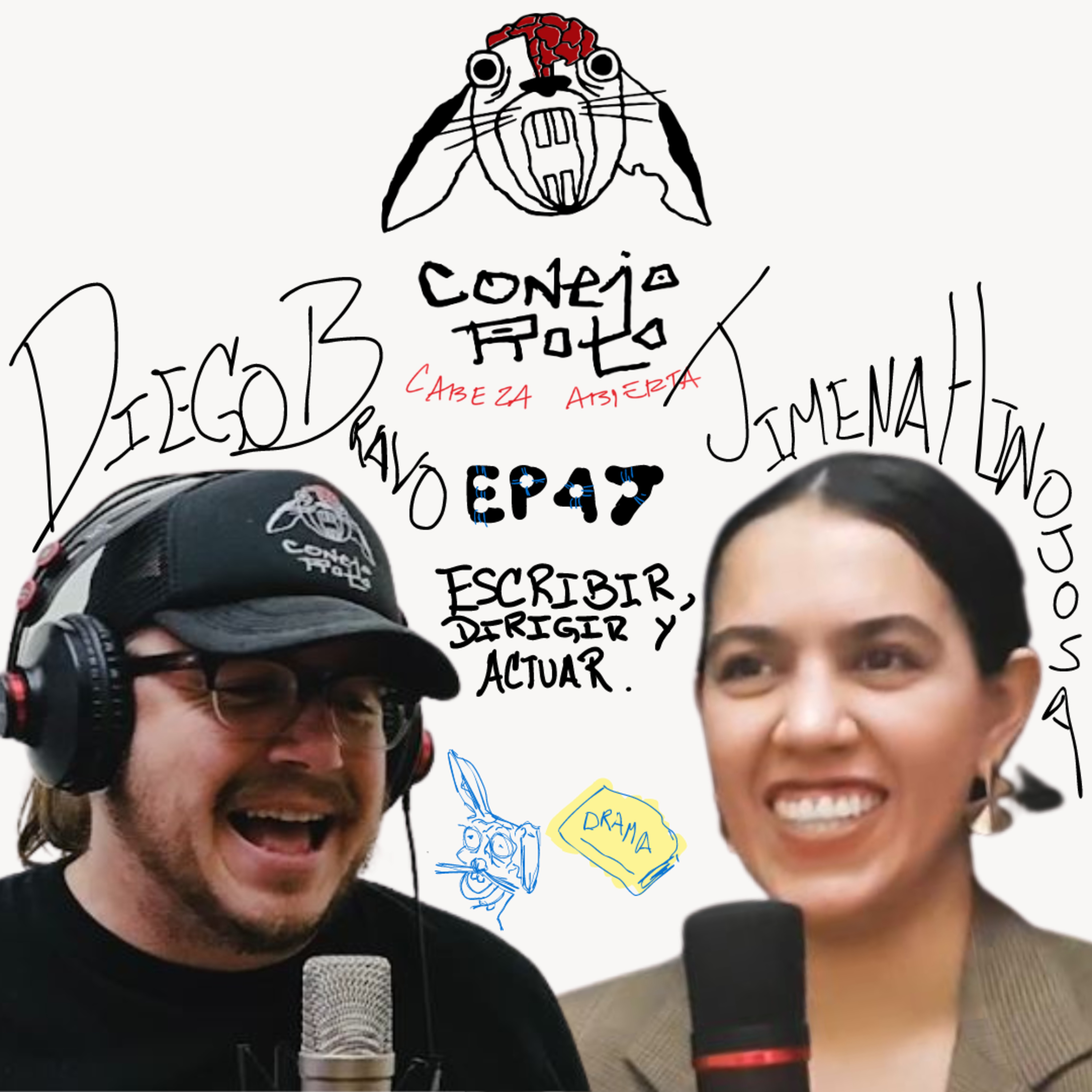 Conejo Roto Cabeza Abierta