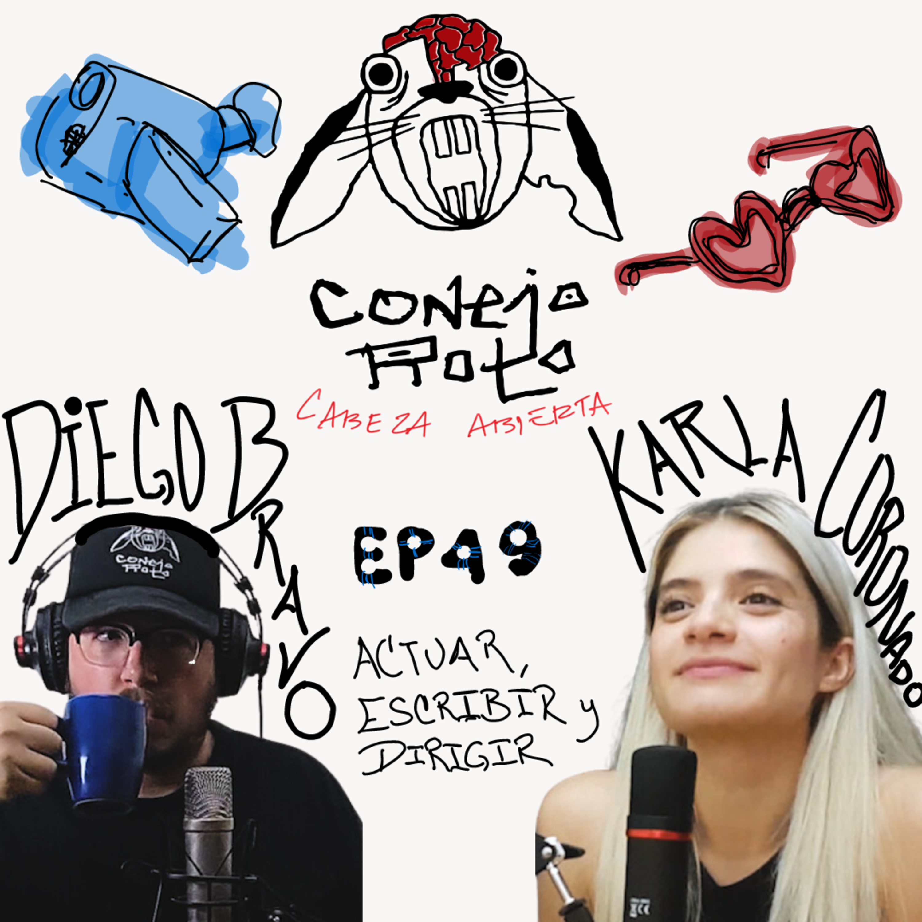Conejo Roto Cabeza Abierta