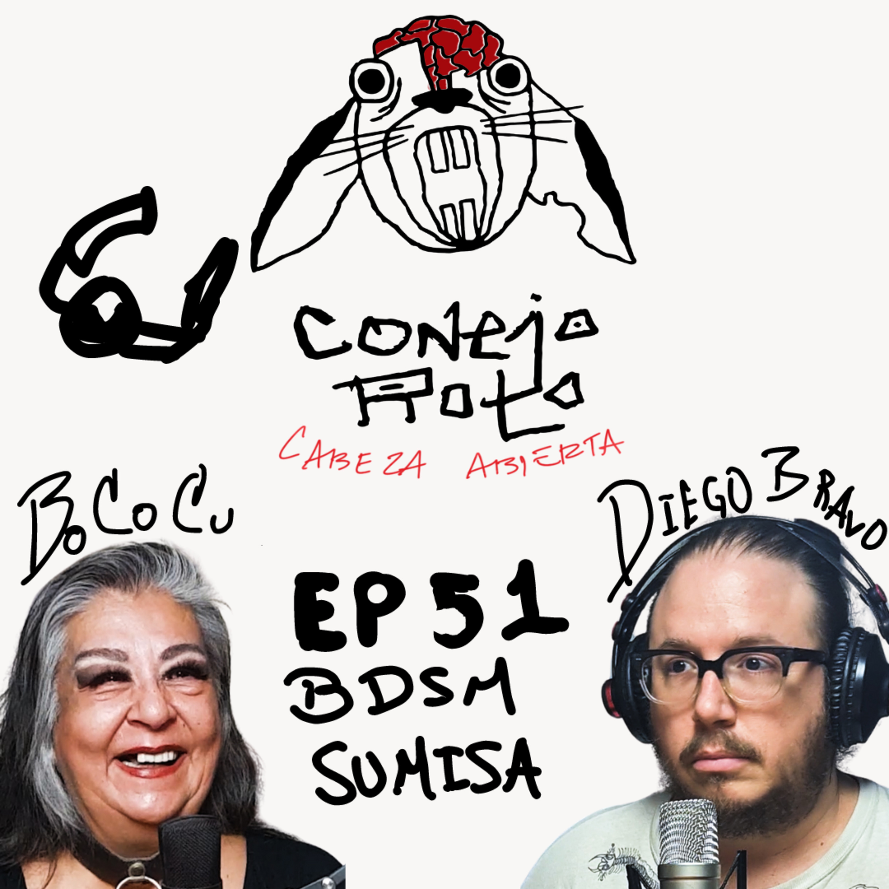 Conejo Roto Cabeza Abierta