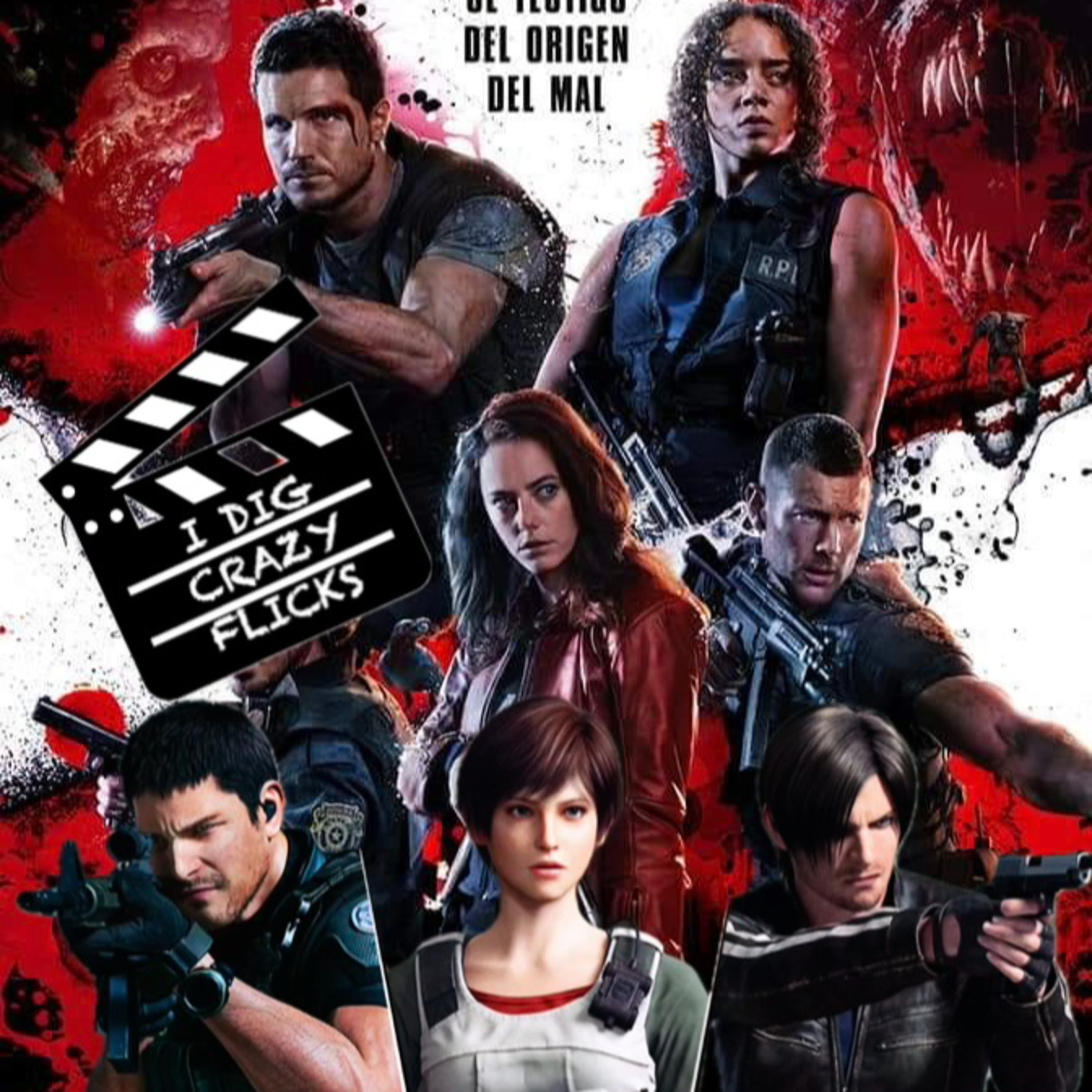 Resident Evil Triple Feature: Welcome to Raccoon City (2021); Vendetta (2017); Death Island (2023) episode artwork
