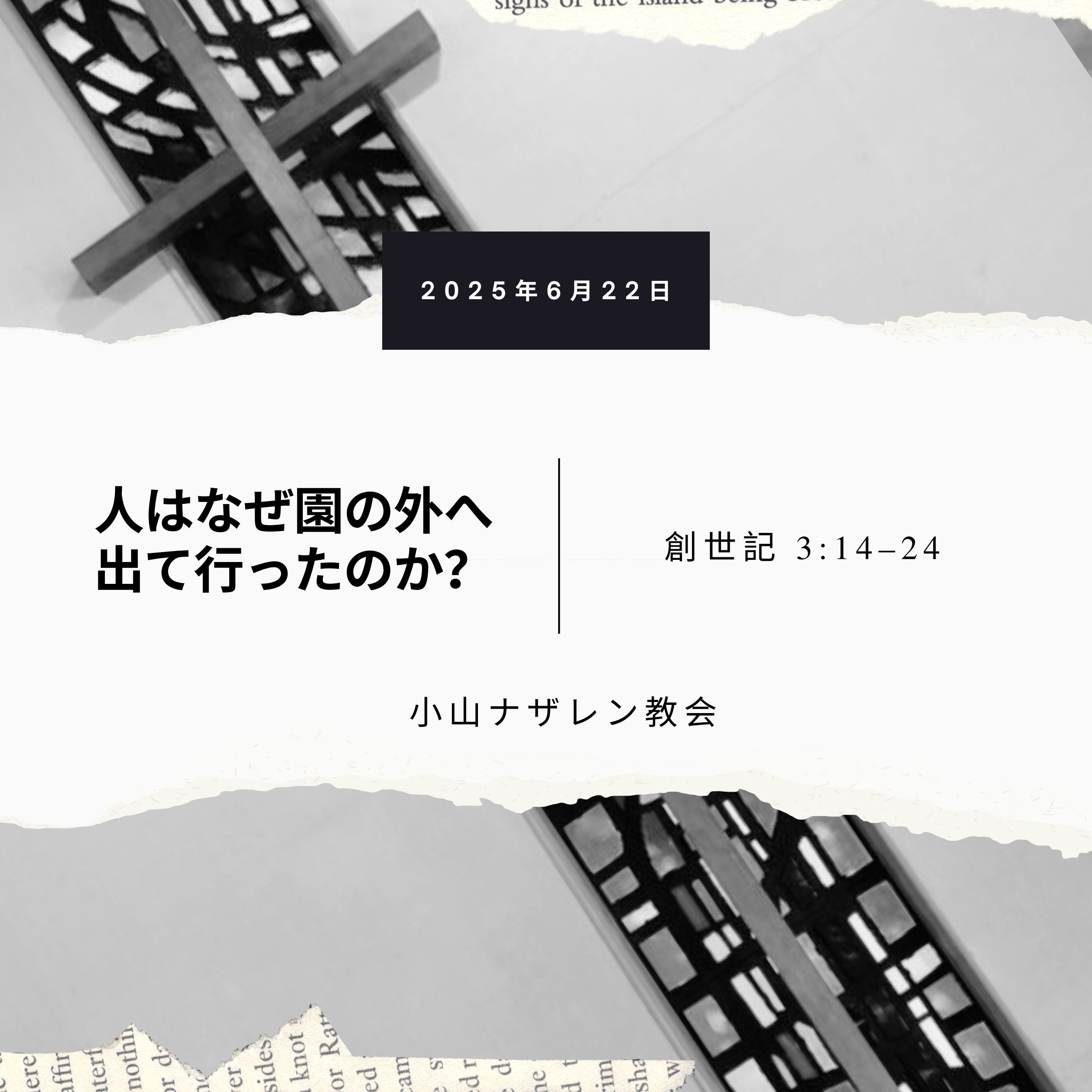 人はなぜ園の外へ出て行ったのか？（稲葉基嗣） – 創世記 3:14–24 episode artwork