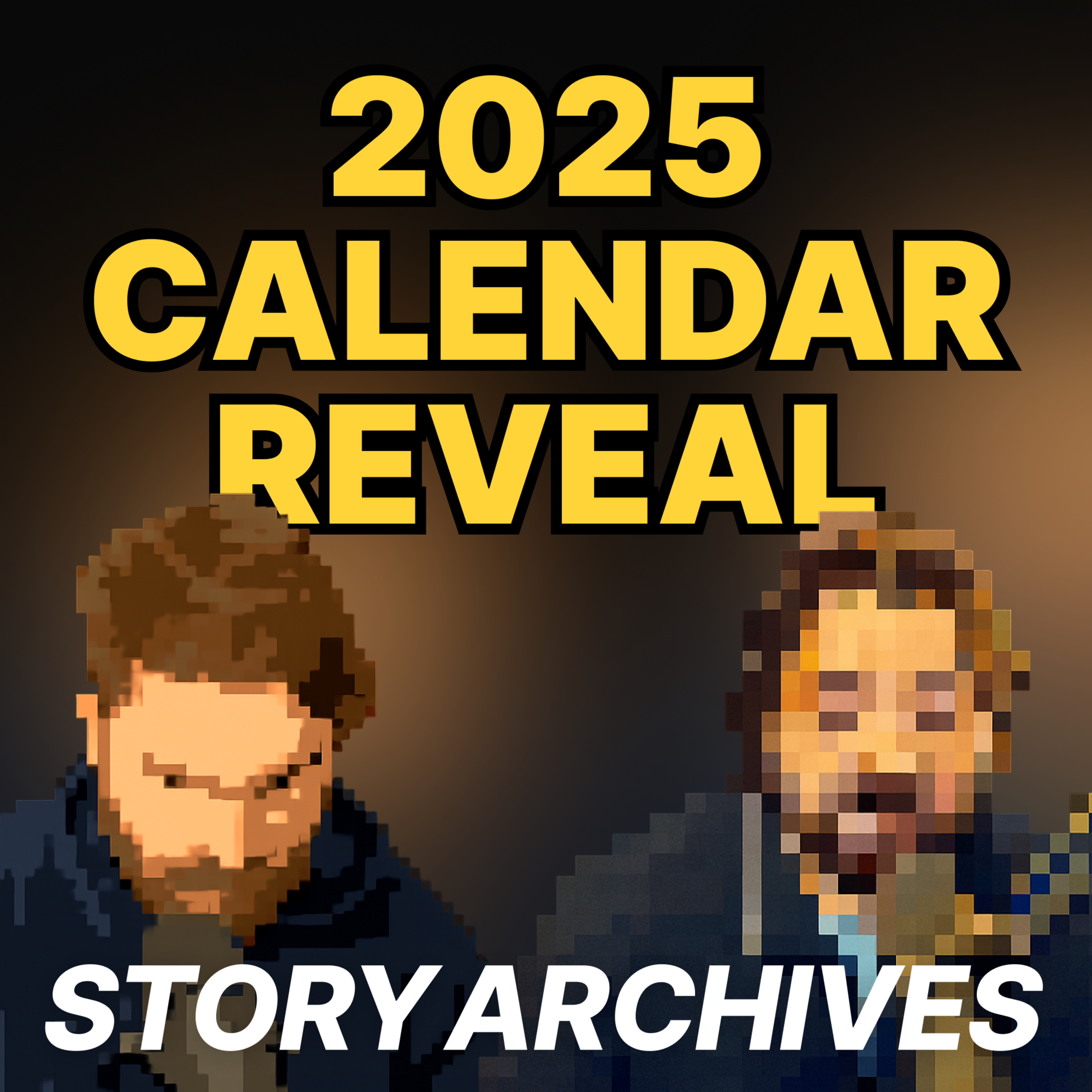 Breaking down what shows and films we’ll be covering in 2025 episode artwork