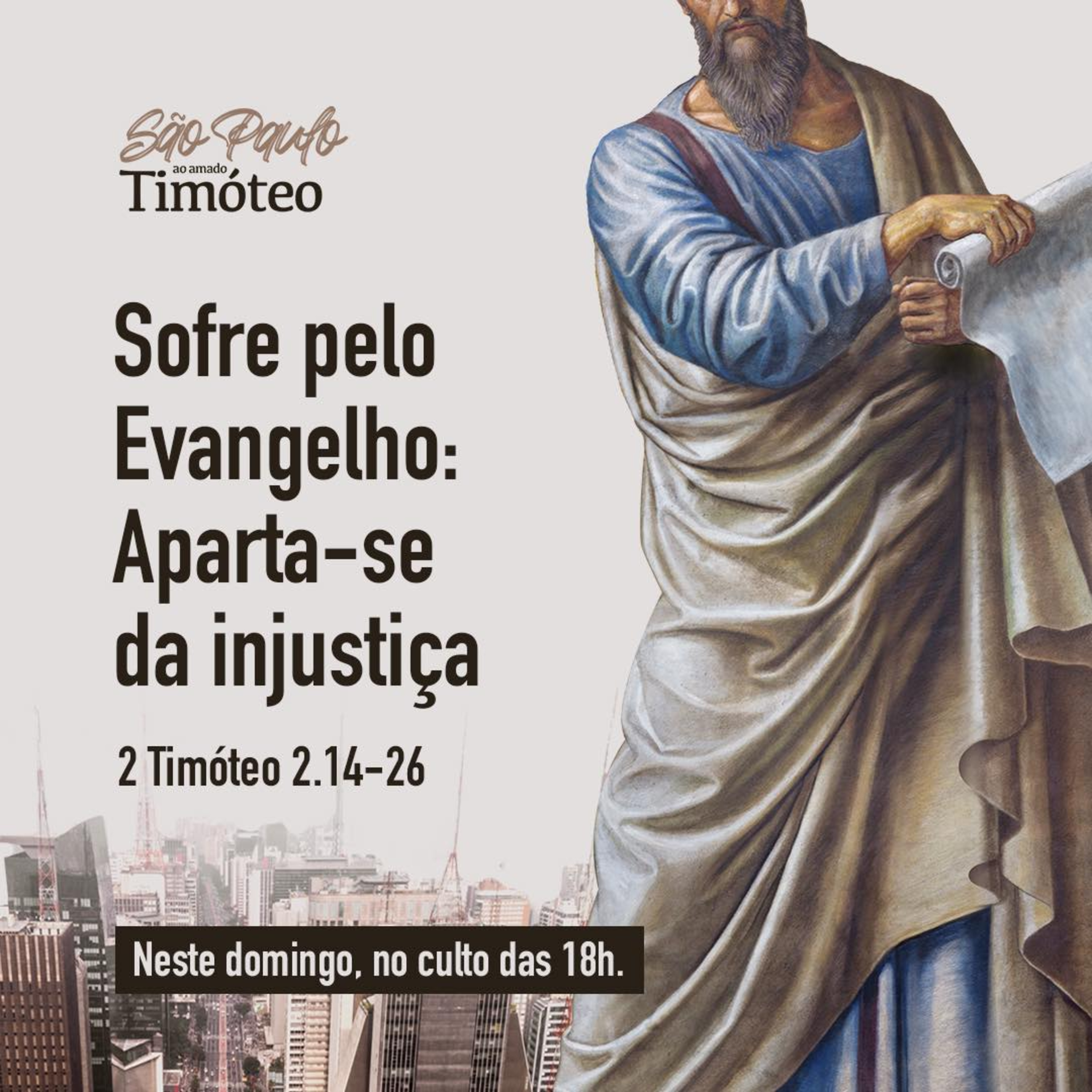 Série em Timóteo - Sofre pelo Evangelho : Aparta-se da Injustiça - Rev. Claudio Cardozo episode artwork