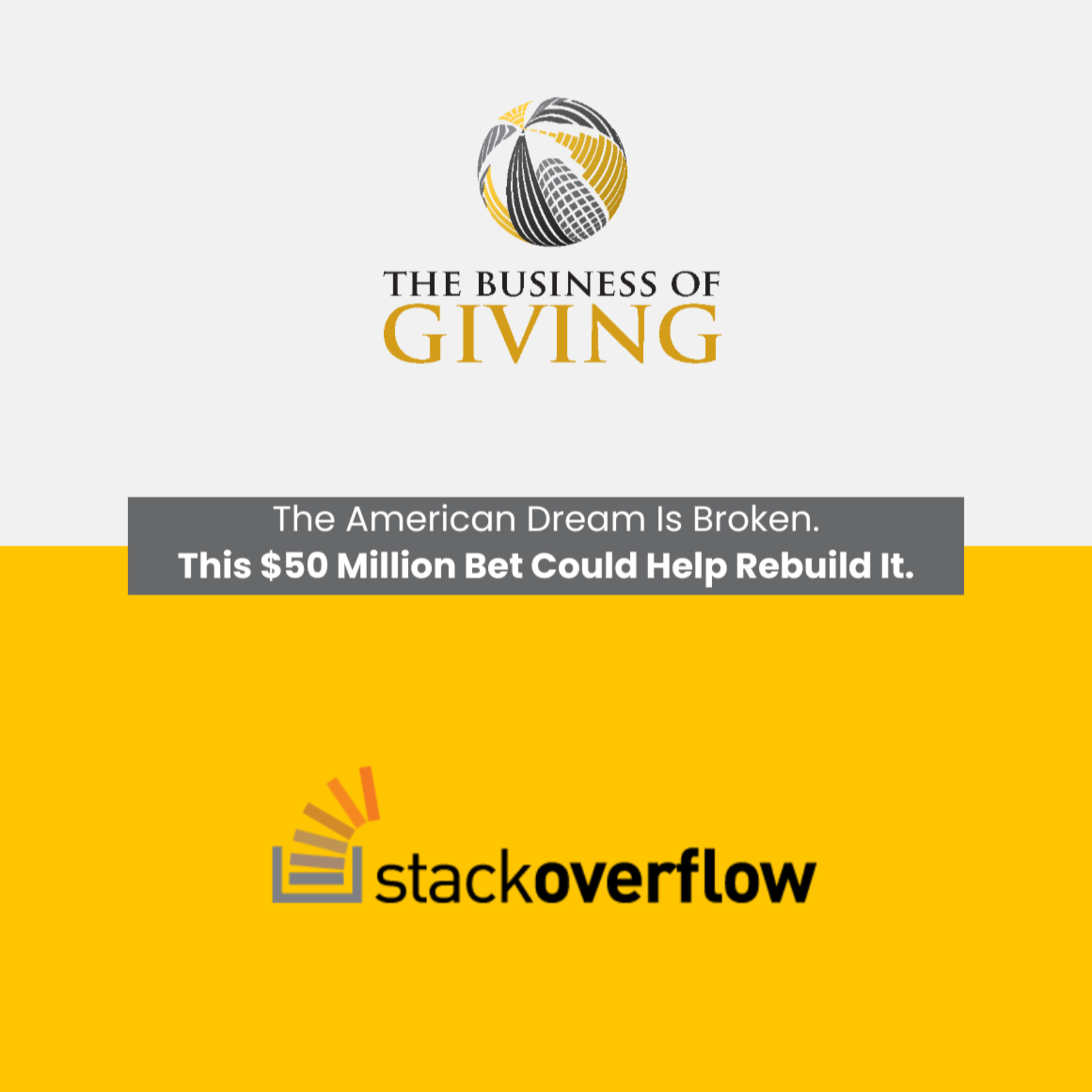The Business of Giving